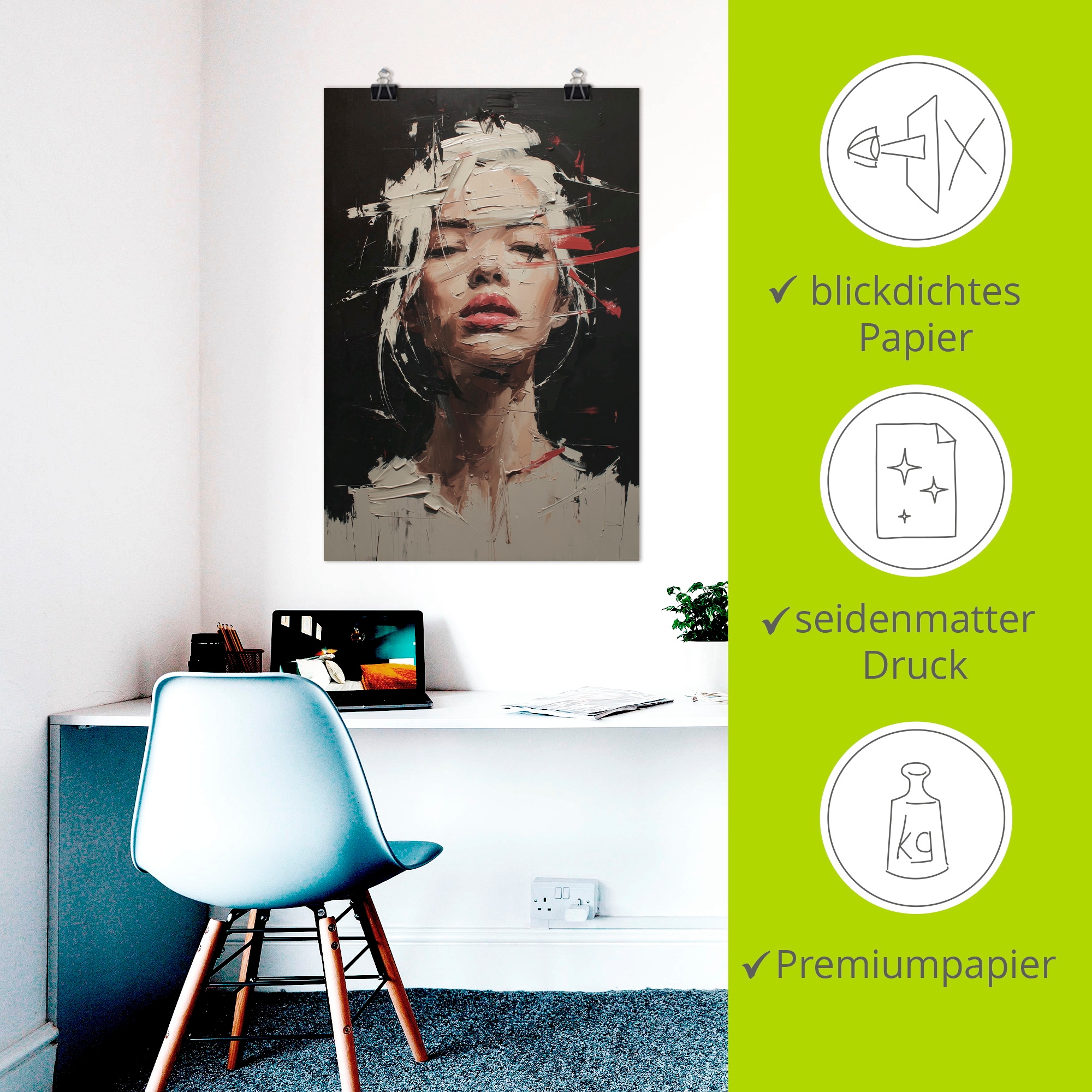 Artland Wandbild »Fierce Serenity II« Bilder von Frauen 1 Stk. tlg. als Alubild, Leinwandbild, Poster, Wandaufkleber in verschied. Grössen