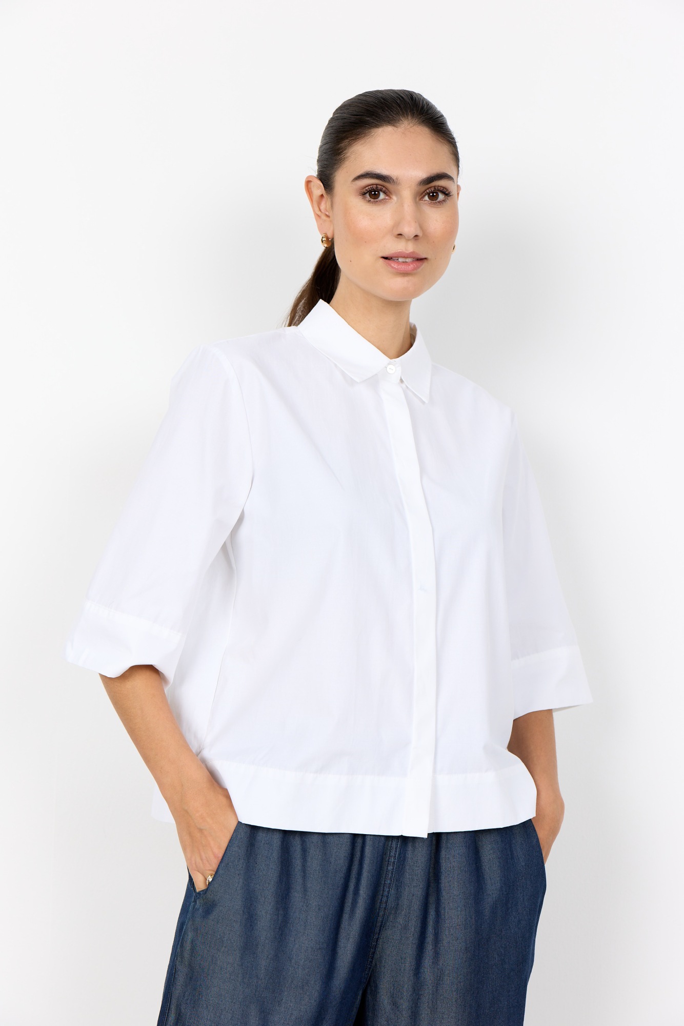 Image of soyaconcept Hemdbluse "SC-NETTI 118" mit 3/4 Arm