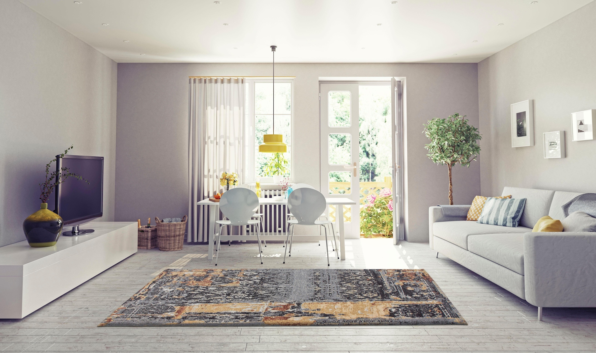 Home affaire Teppich Wohnzimmer Vintage rechteckig, kaufen Design, »Cara«