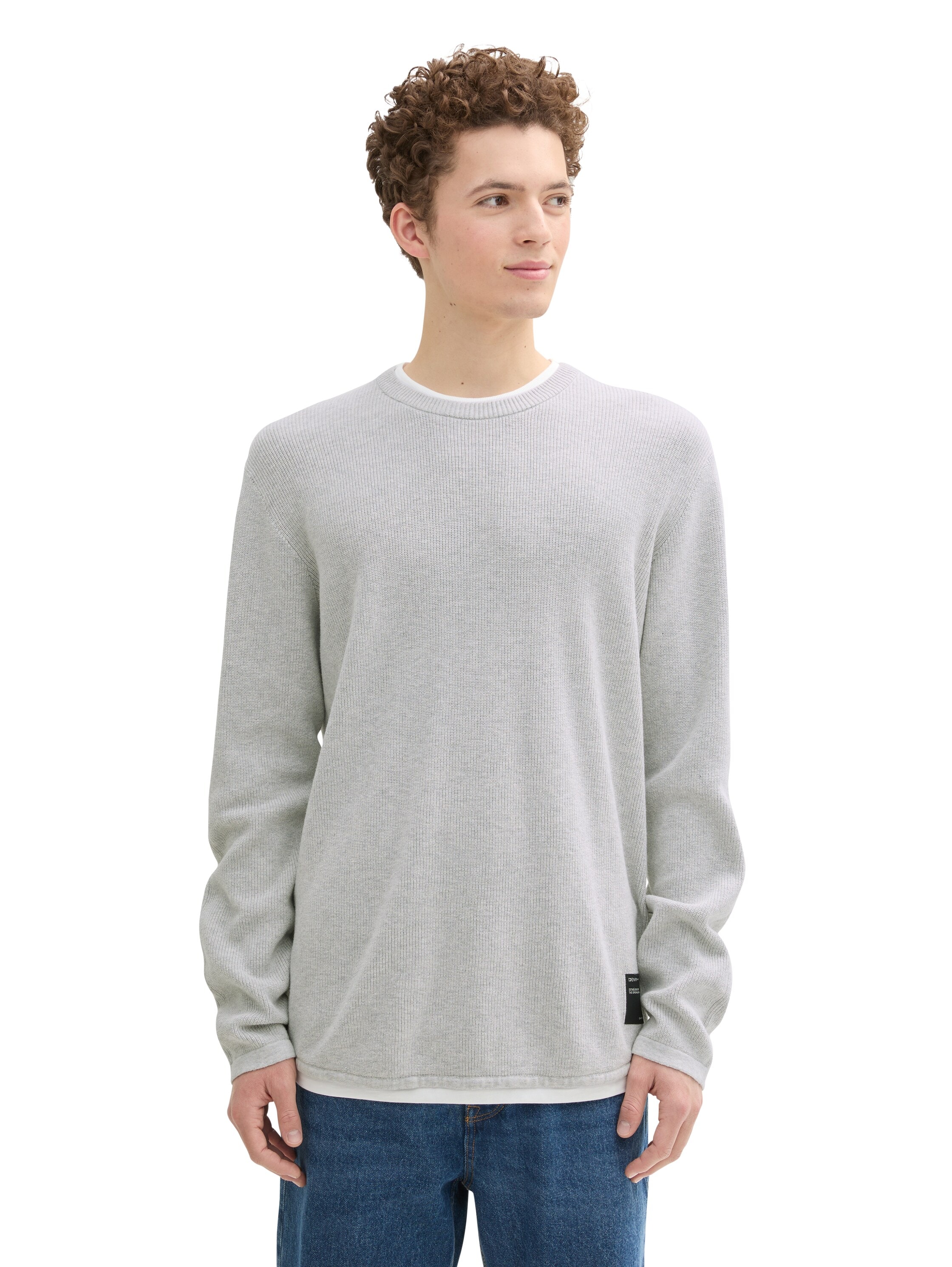 2-in-1-Pullover, mit Struktur