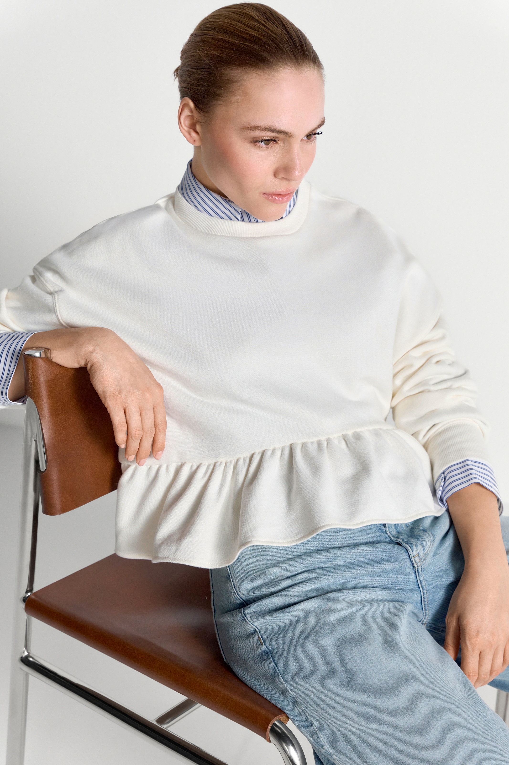 Image of RICHROYAL Sweatshirt, Regular fit mit Volants