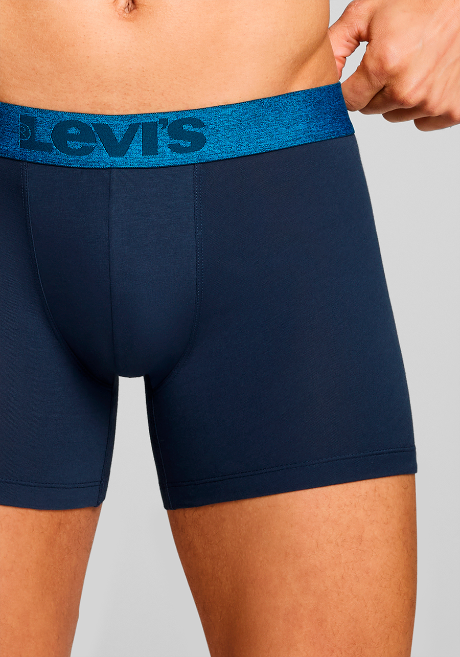 Levi's® Boxershorts »LEVIS MEN MEL WB BOXER BRIEF ORG CO 2P«, (2er Pack), mit breitem Logobund