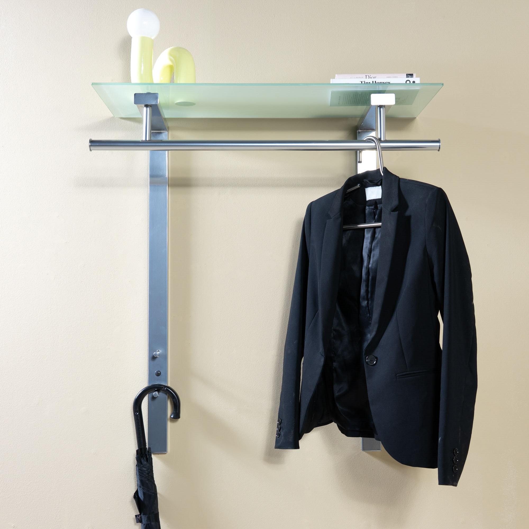 Image of Spinder Design Garderobenleiste Metall, Funktional, 33 cm tief