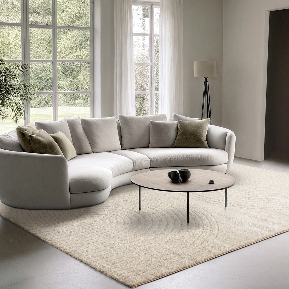 the carpet Teppich »Elisa« rechteckig 12 mm Höhe moderner Wohnzimmer Teppich weicher Flor