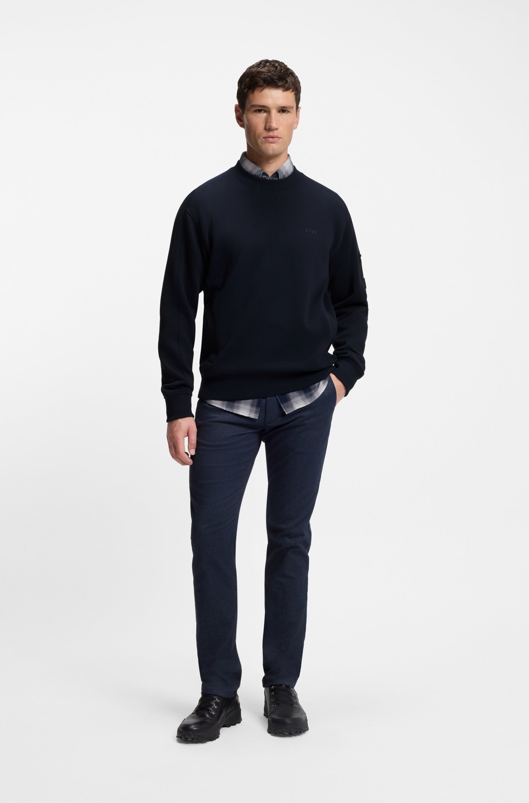 BOSS ORANGE Sweatshirt »We mixed«, mit Ärmeltasche und Eingrifftaschen