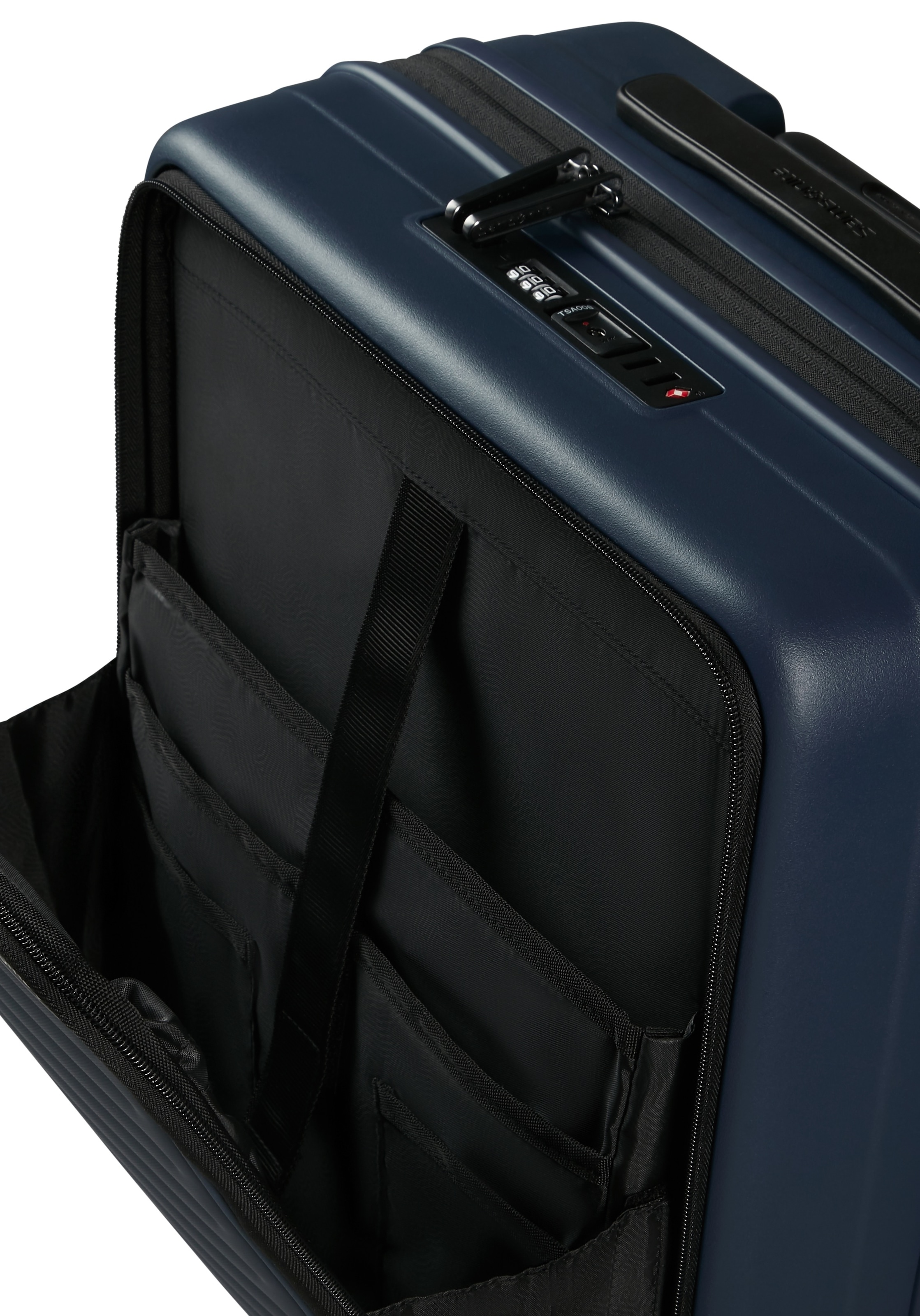 Samsonite Hartschalen-Trolley »RESTACKD, verschiedene Grössen und Farben«, (mit Packtaschen), 4 Rollen, Reisekoffer mit TSA Schloss Volumenerweiterung Packtaschen