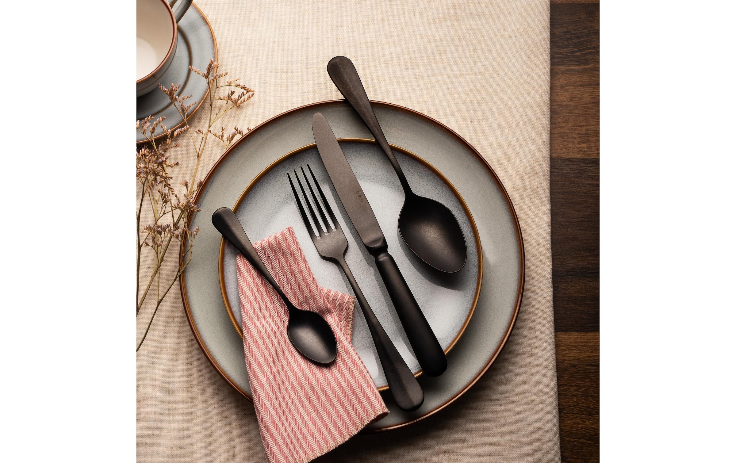Sola Besteck-Set »Baguette Vintage, matt, 24-tlg.« Spülmaschinenfest