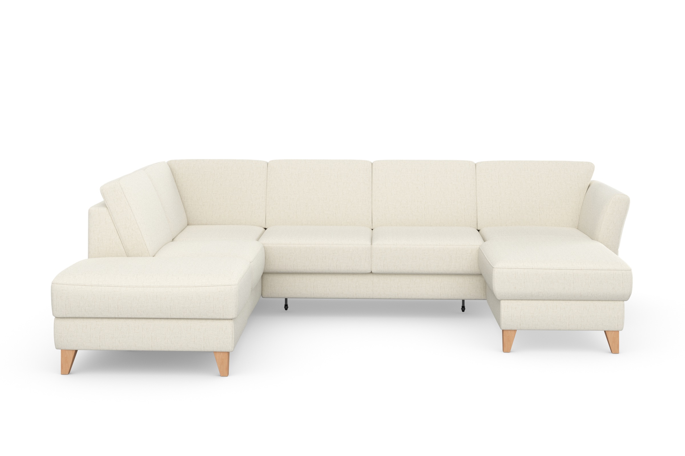 Image of sit&more Wohnlandschaft »Visby V«, wahlweise mit Bettfunktion und Stauraum, frei im Raum stellbar, mit Federkern, auch erhältlich in dem besonders leicht mit Wasser zu reinigendem "Soft clean" Bezug bei Ackermann Versand Schweiz