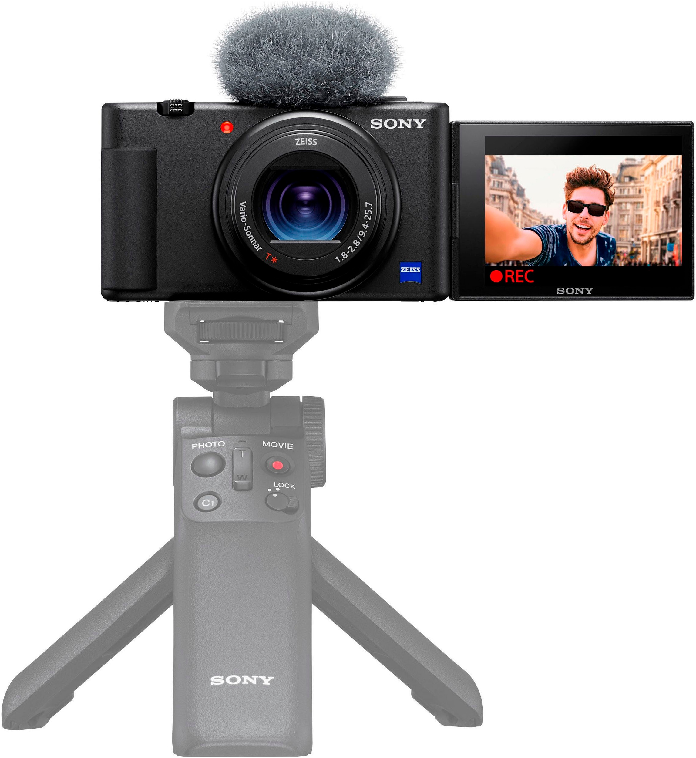 Sony Kompaktkamera »ZV-1« vielseitigen 24-70-mm , 20,1 , 2,7 fach fach x opt. Zoom , Bluetooth