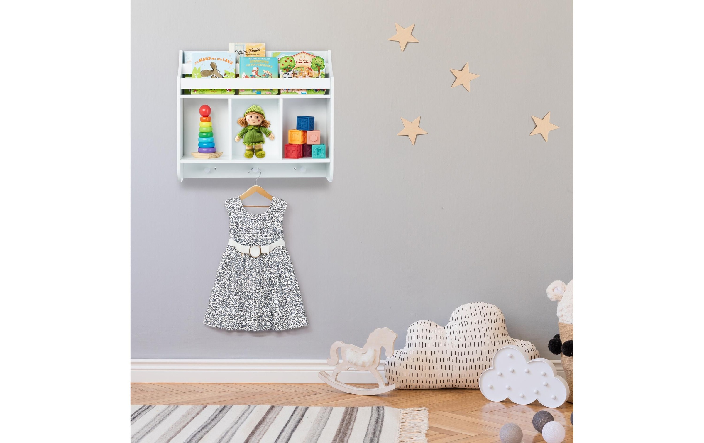 relaxdays Kinderregal »mit 5 Fächern«
