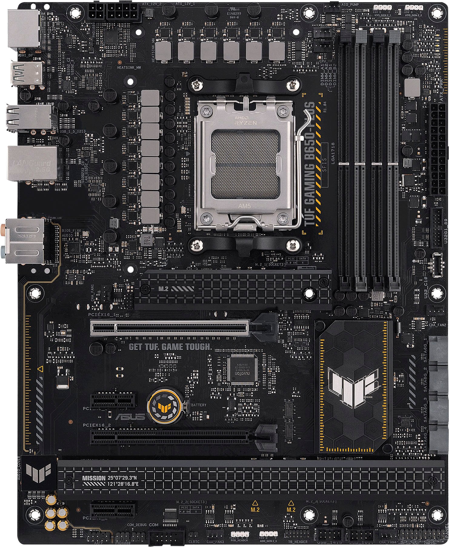 Asus Mainboard »TUF GAMING B650-PLUS«, Ryzen 7000, ATX, PCIe 5.0, DDR5-Speicher, 14 Power Stages