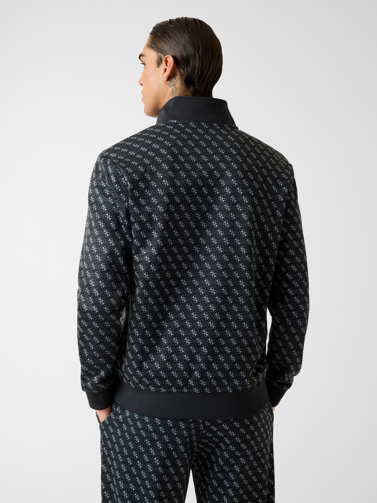 Guess Veste sweat »KORBIN« Stehkragen, Regular Fit, Eingrifftaschen