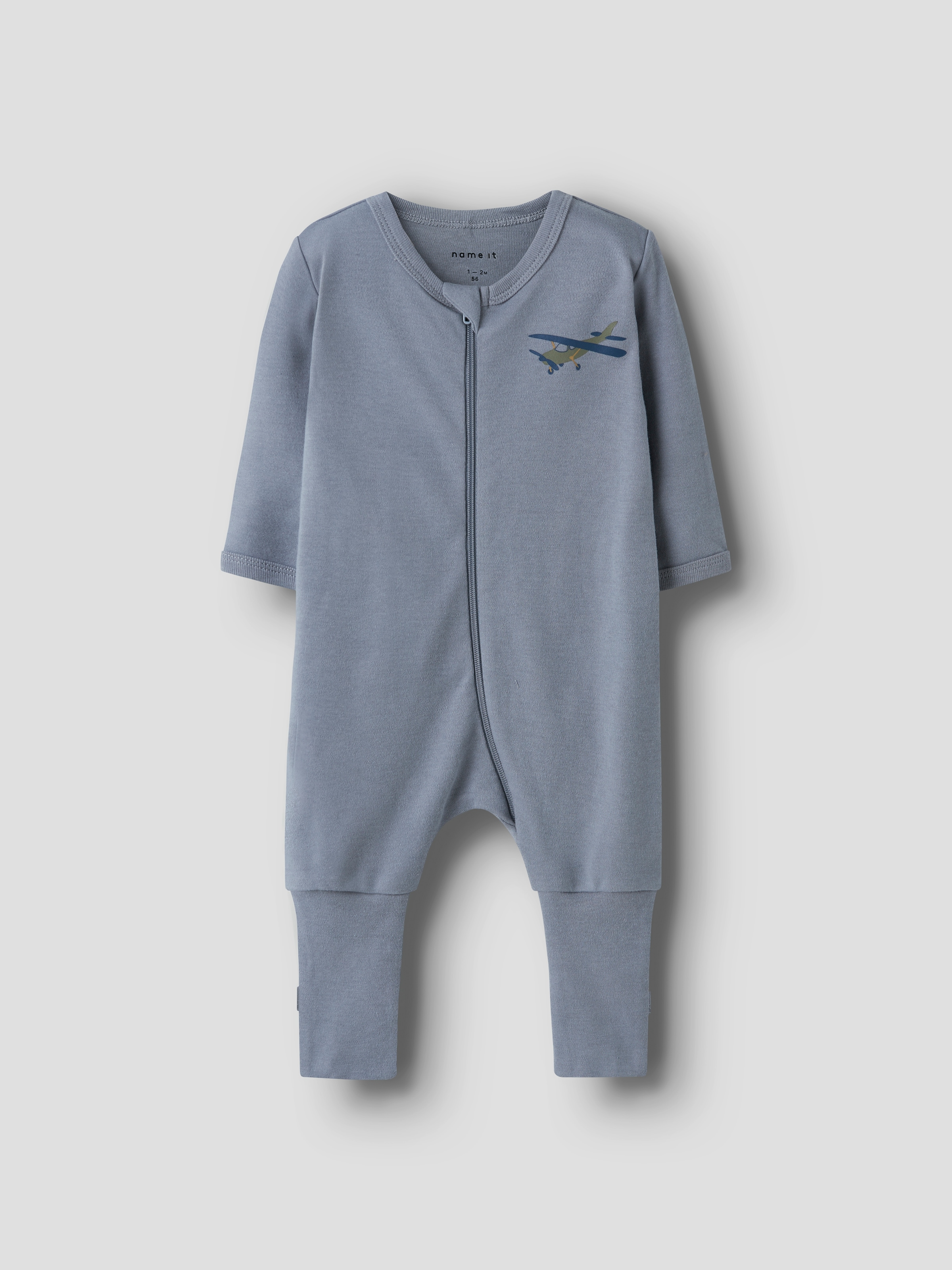 Name It Pyjama »NBMNIGHTSUIT 2P ZIP FF AIRPLANE NOOS« Packung, 2 tlg.
