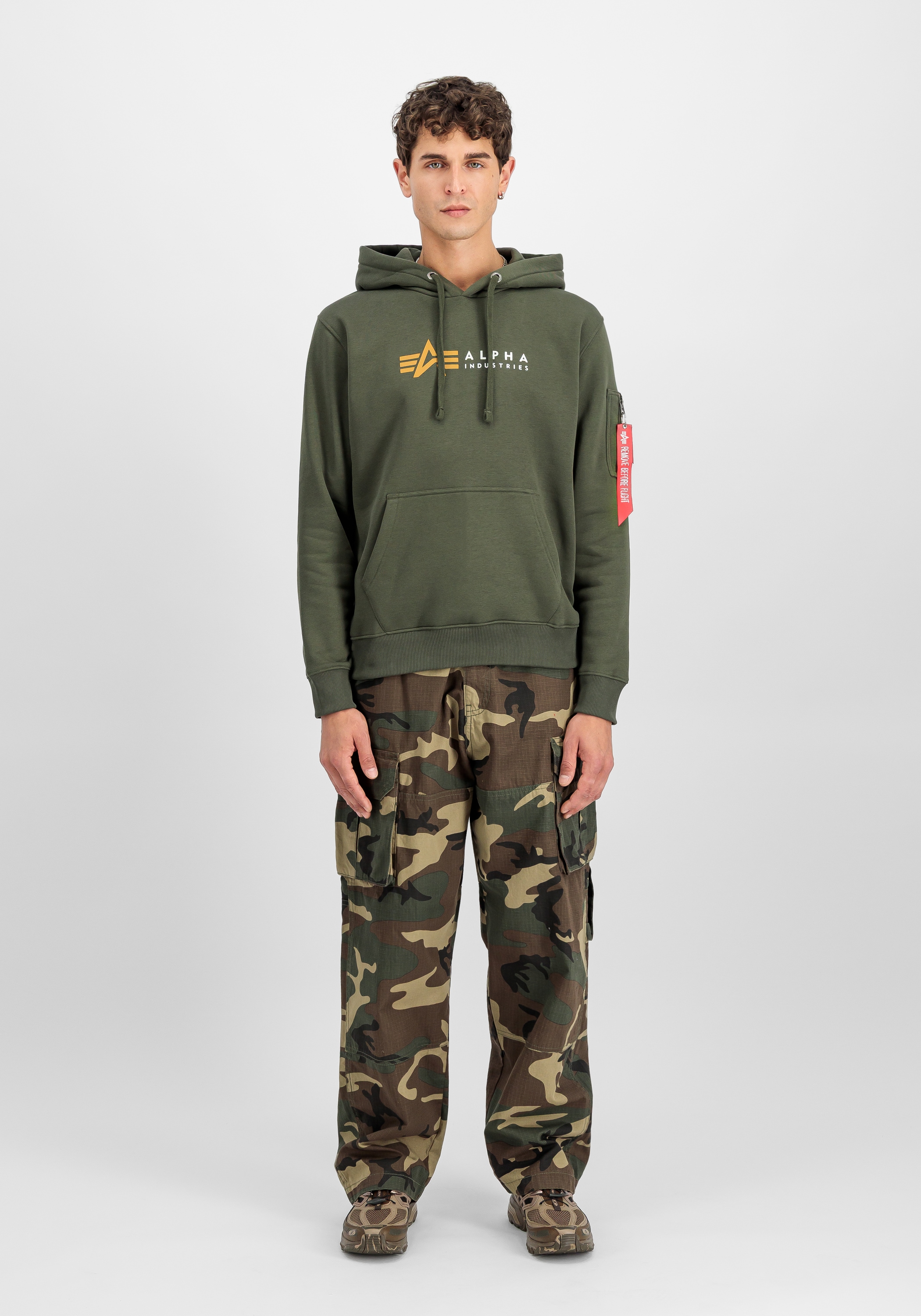 Alpha Industries Hoodie »Alpha Label Hoodie Kapuzensweatshirt«