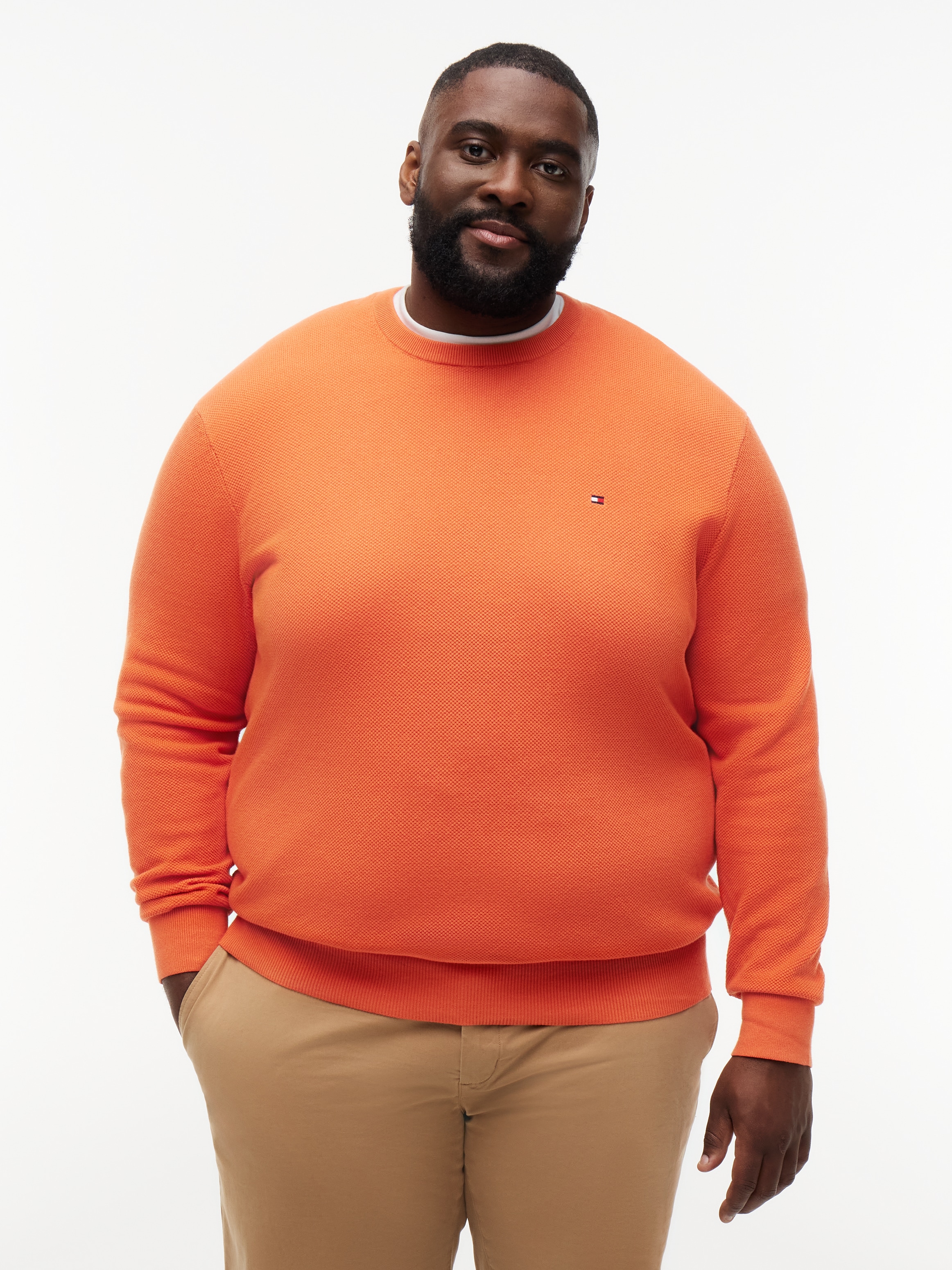 Image of Tommy Hilfiger Big & Tall Rundhalspullover "ESSENTIAL STRUCTURE CREW NECK" Grosse Grössen, regular fit