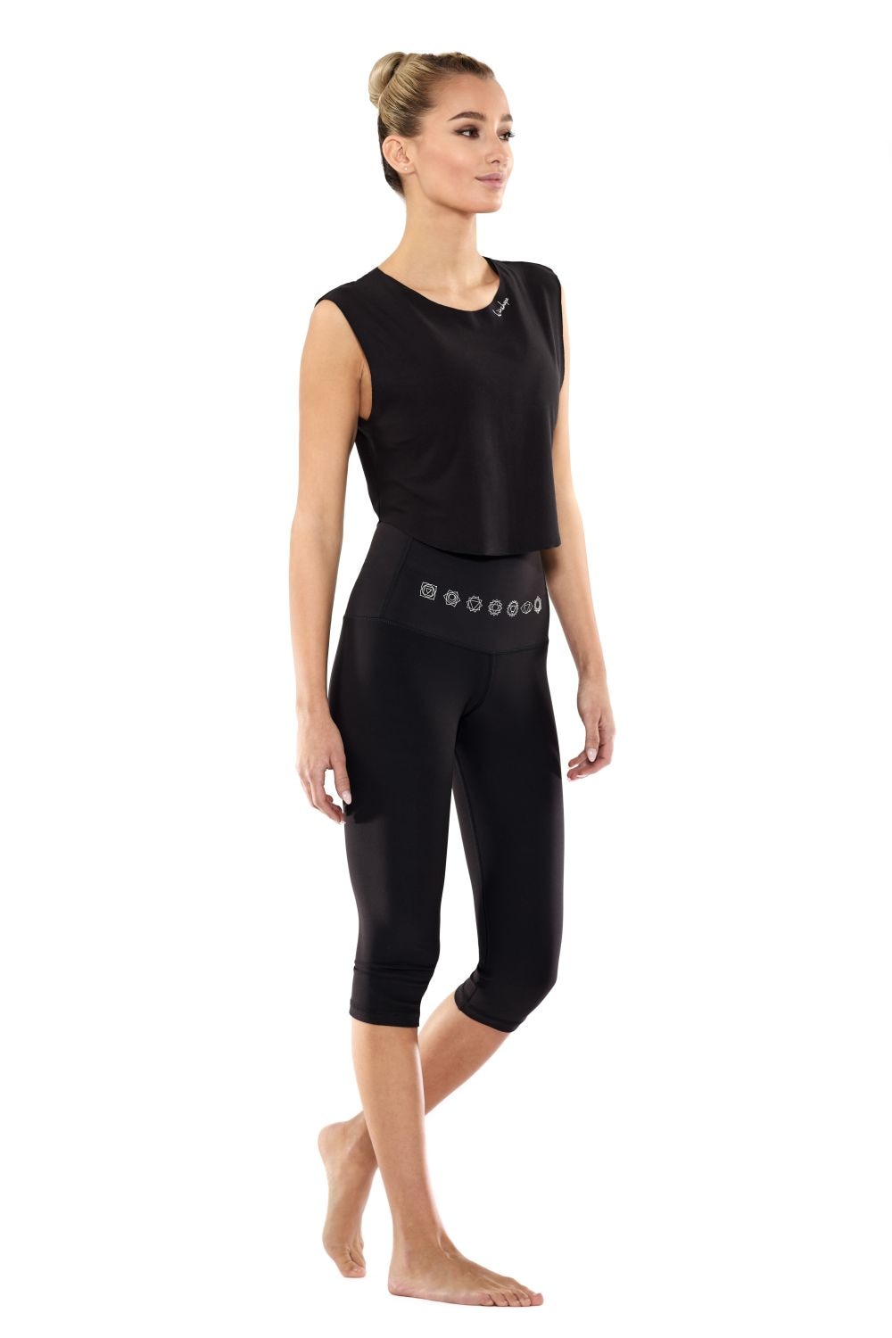 Winshape Leggings »3/4-Functional Comfort HWL212C-silberfarbenne 7 Chakras«, High Waist