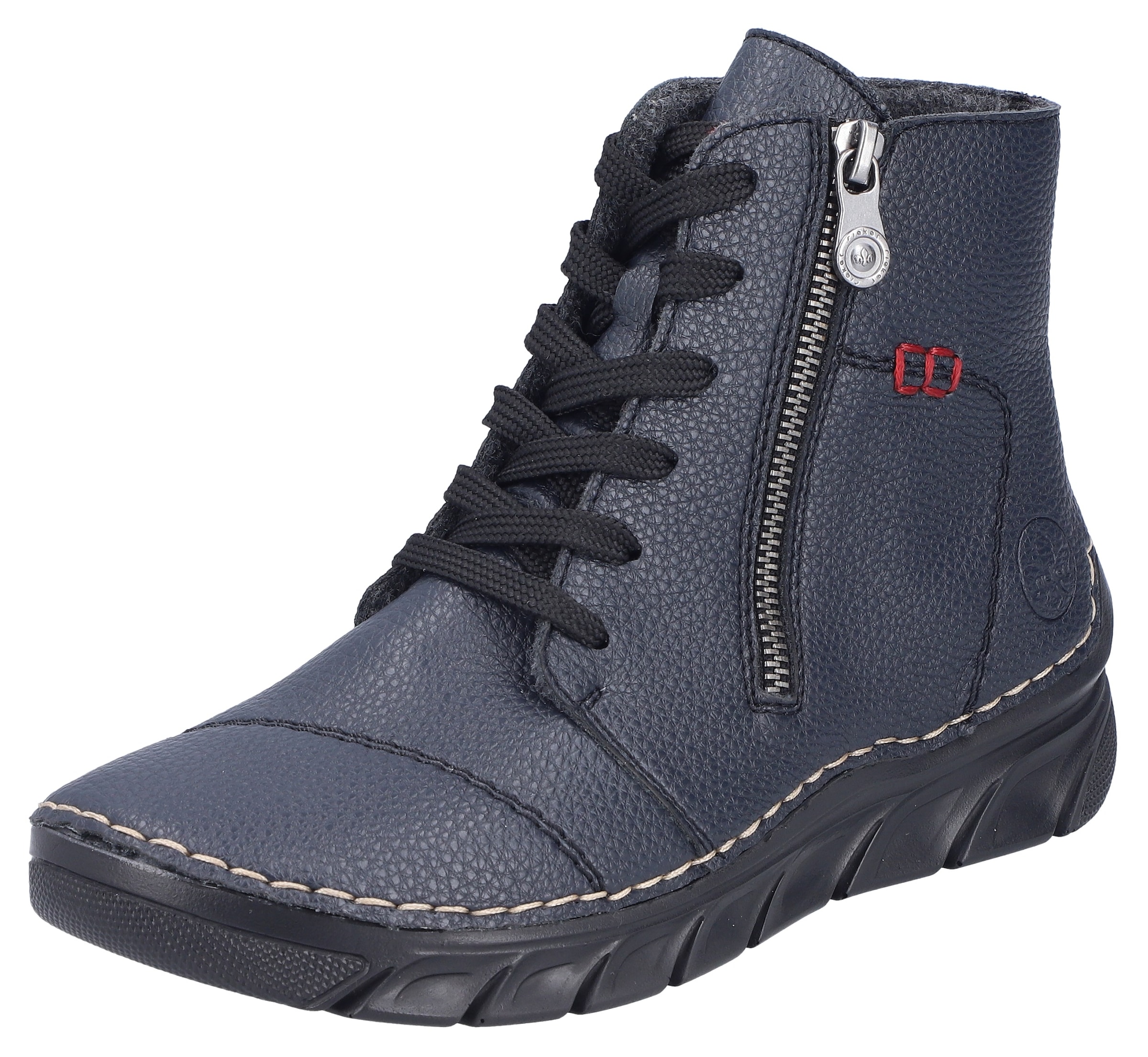 Image of Rieker Schnürboots Schnürstiefelette, Casual-Boots mit weicher Innensohle