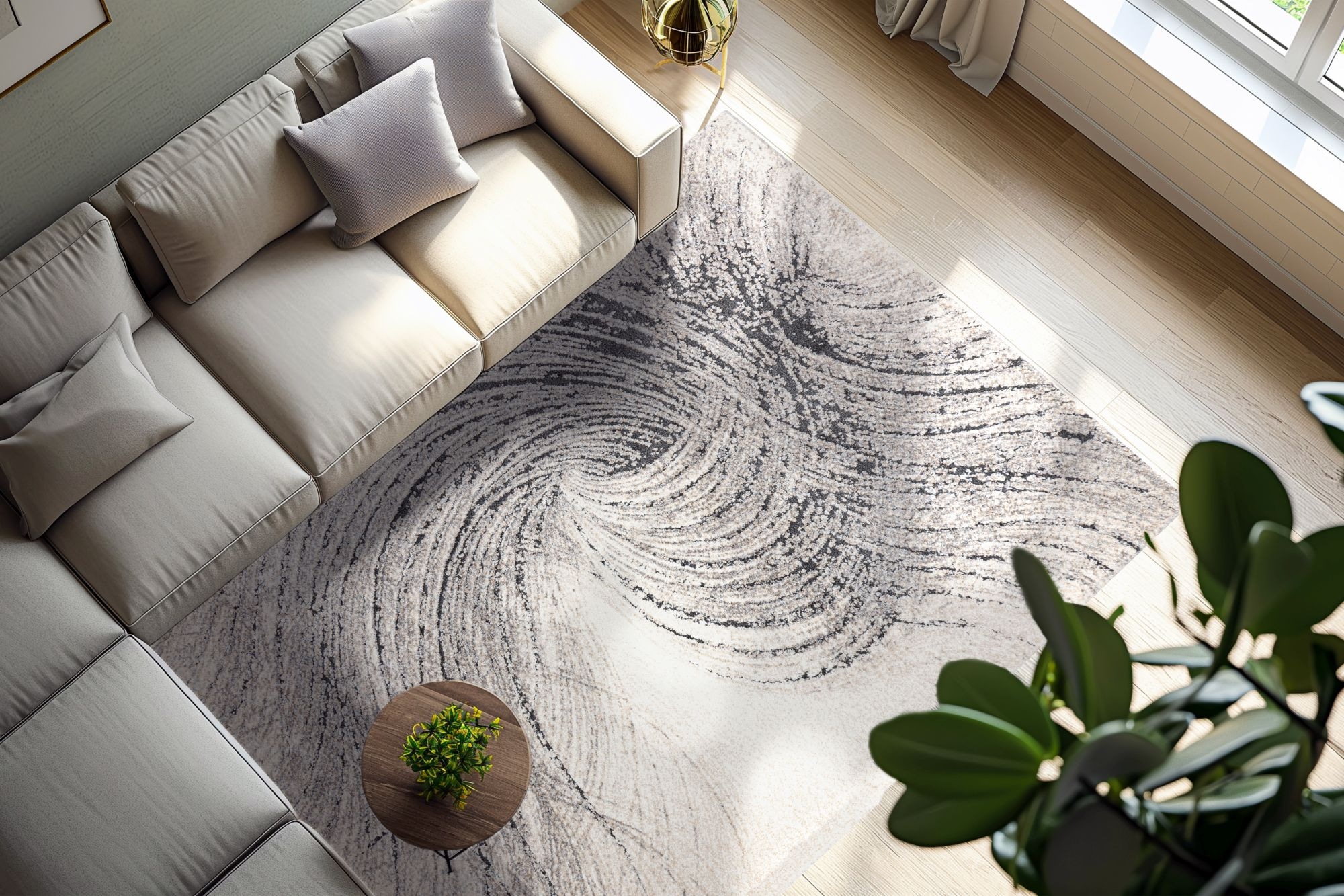 Kayoom Teppich »Firenze 487« rechteckig 22 mm Höhe Kurzflor, Modernes Muster, Fussbodenheizungsgeeignet, Wohnzimmer