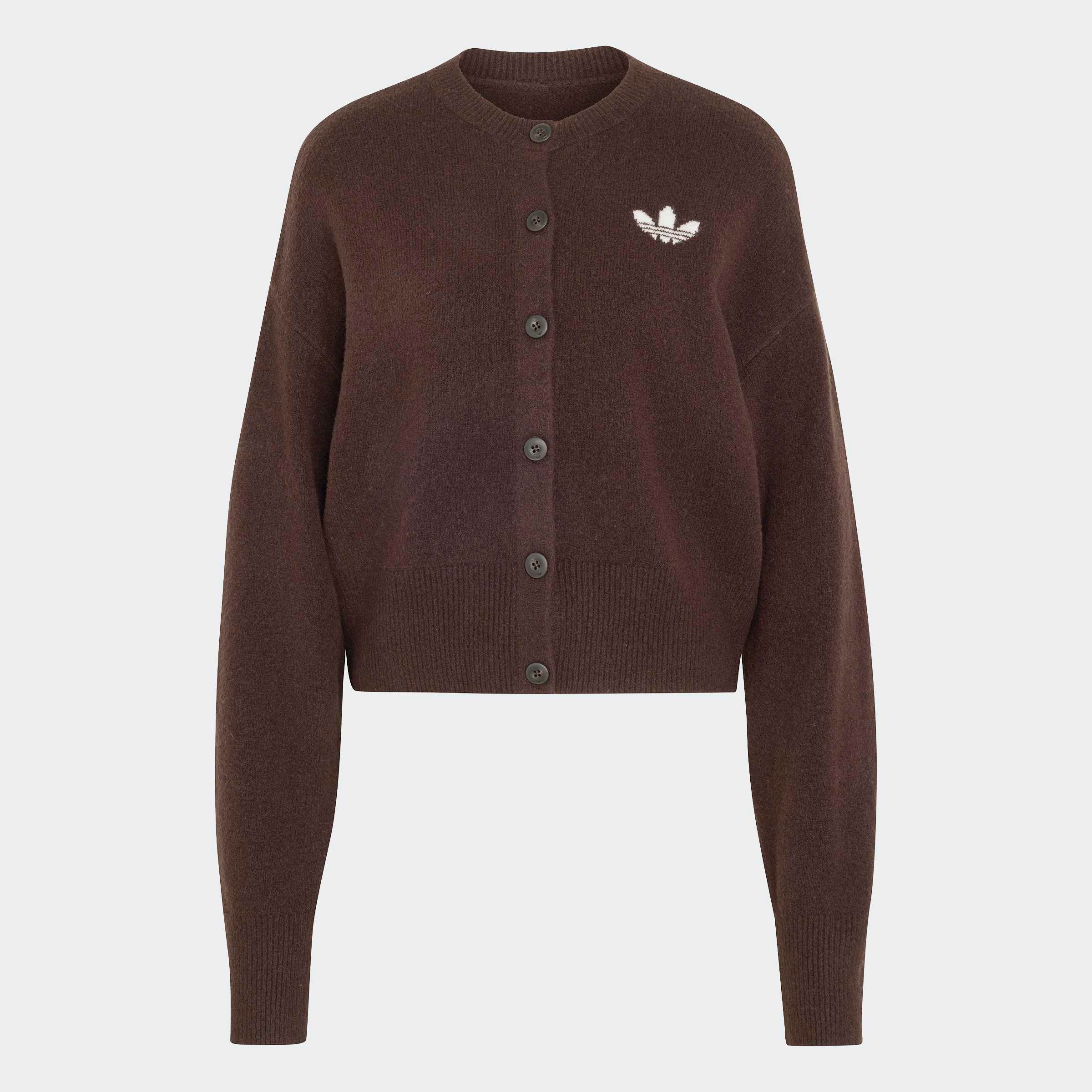 adidas Originals Poloshirt »ESSENTIALS« Strickjacke mit Knopfverschluss