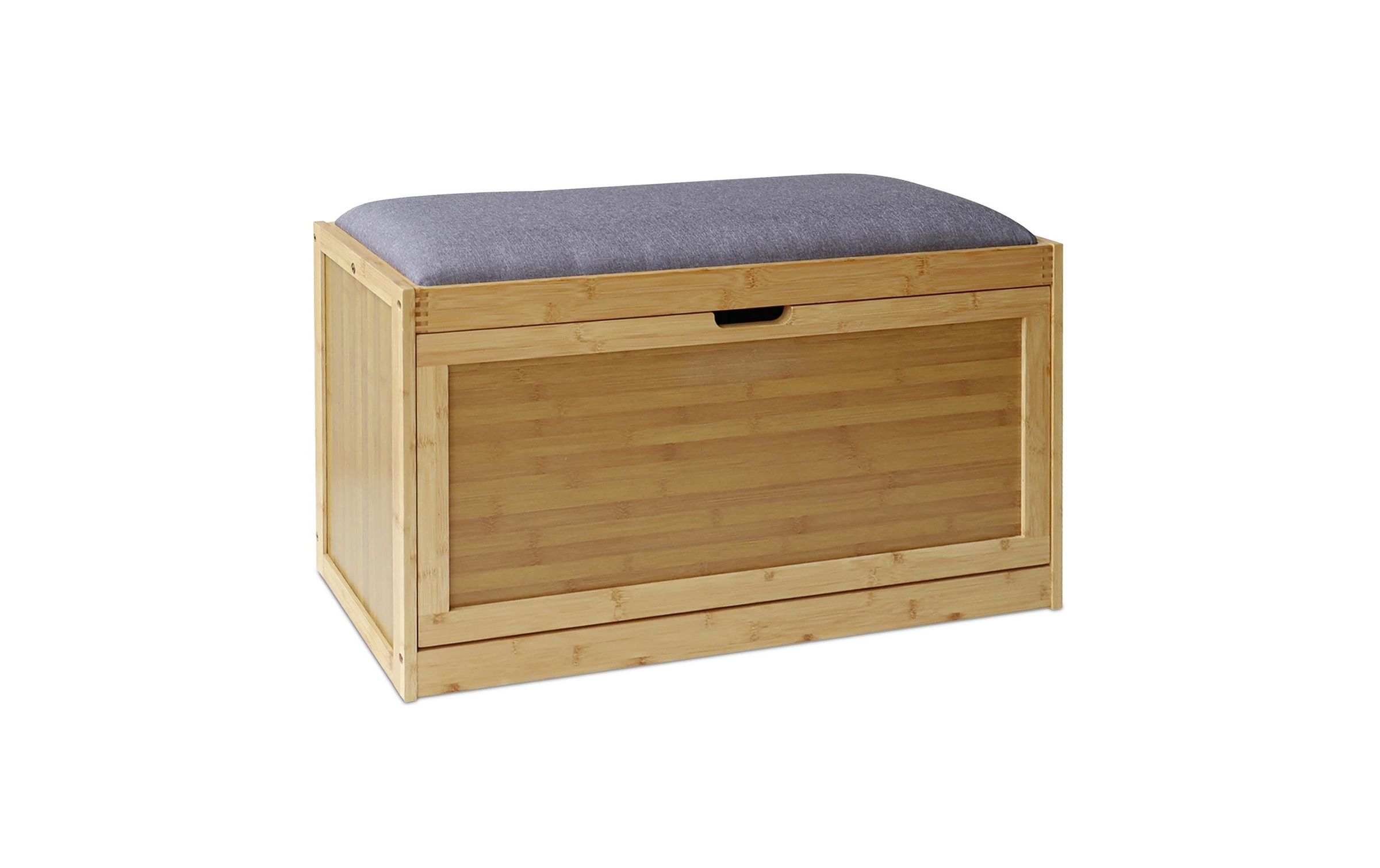 Image of relaxdays Schuhschrank "Gepolsterte Schuhbank 49 x 80 x 30 cm"