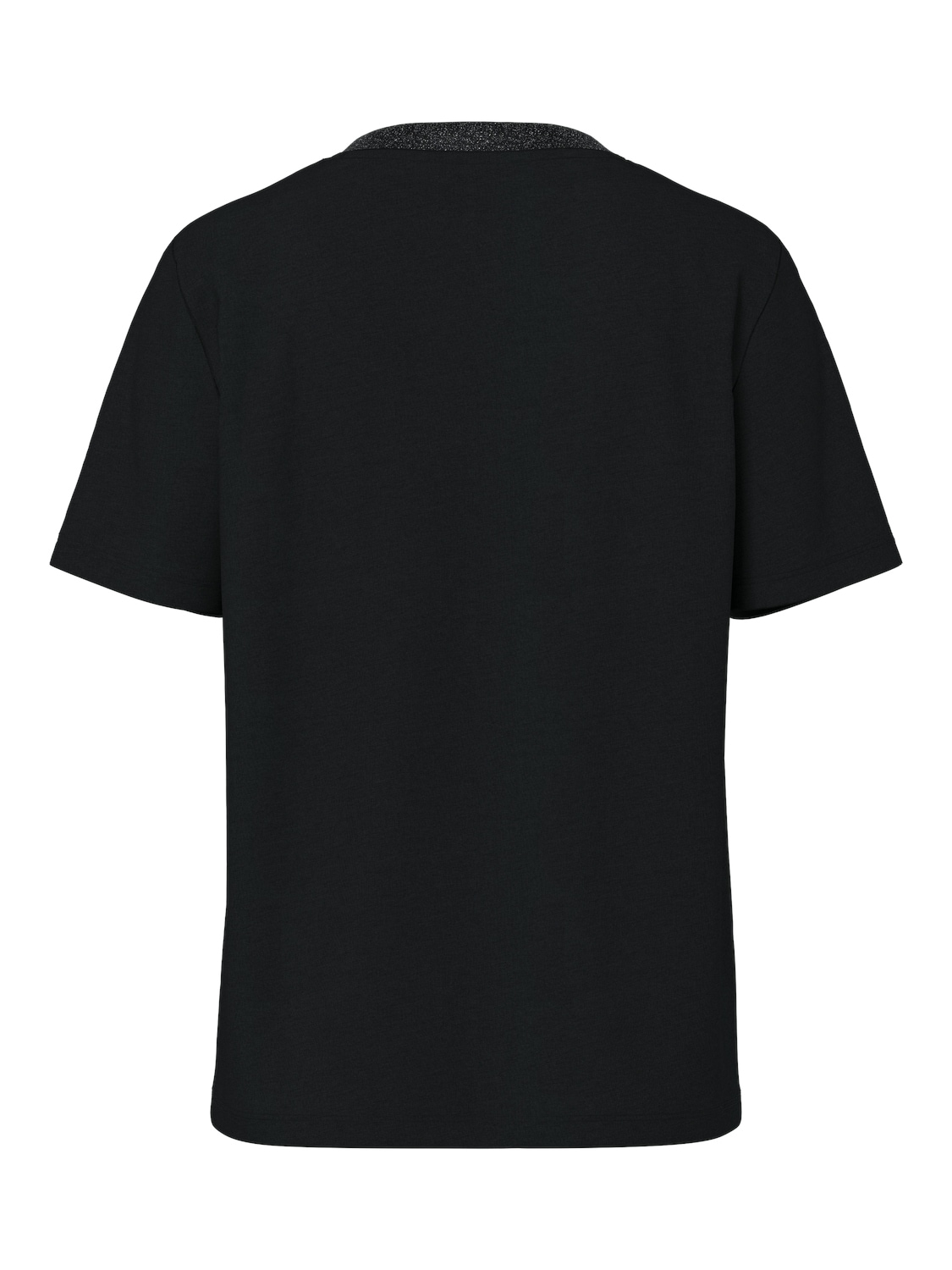 pieces T-shirt à manches courtes »PCRIA SS LUREX NECK TEE JRS NOOS BC« mit Glitzerdetail