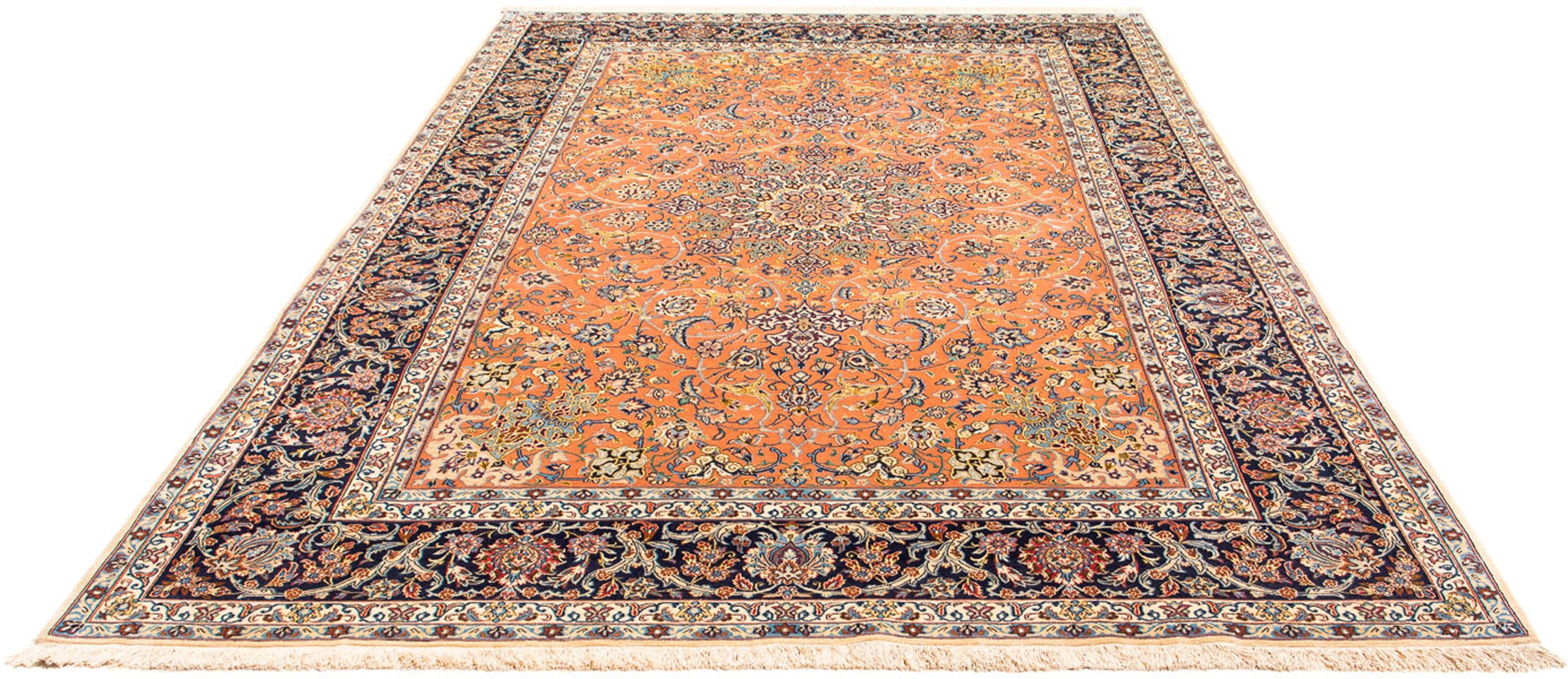 Image of morgenland Orientteppich »Perser - Isfahan - Premium - 302 x 202 cm - braun«, rechteckig, 6 mm Höhe, Wohnzimmer, Handgeknüpft, Einzelstück mit Zertifikat bei Ackermann Versand Schweiz