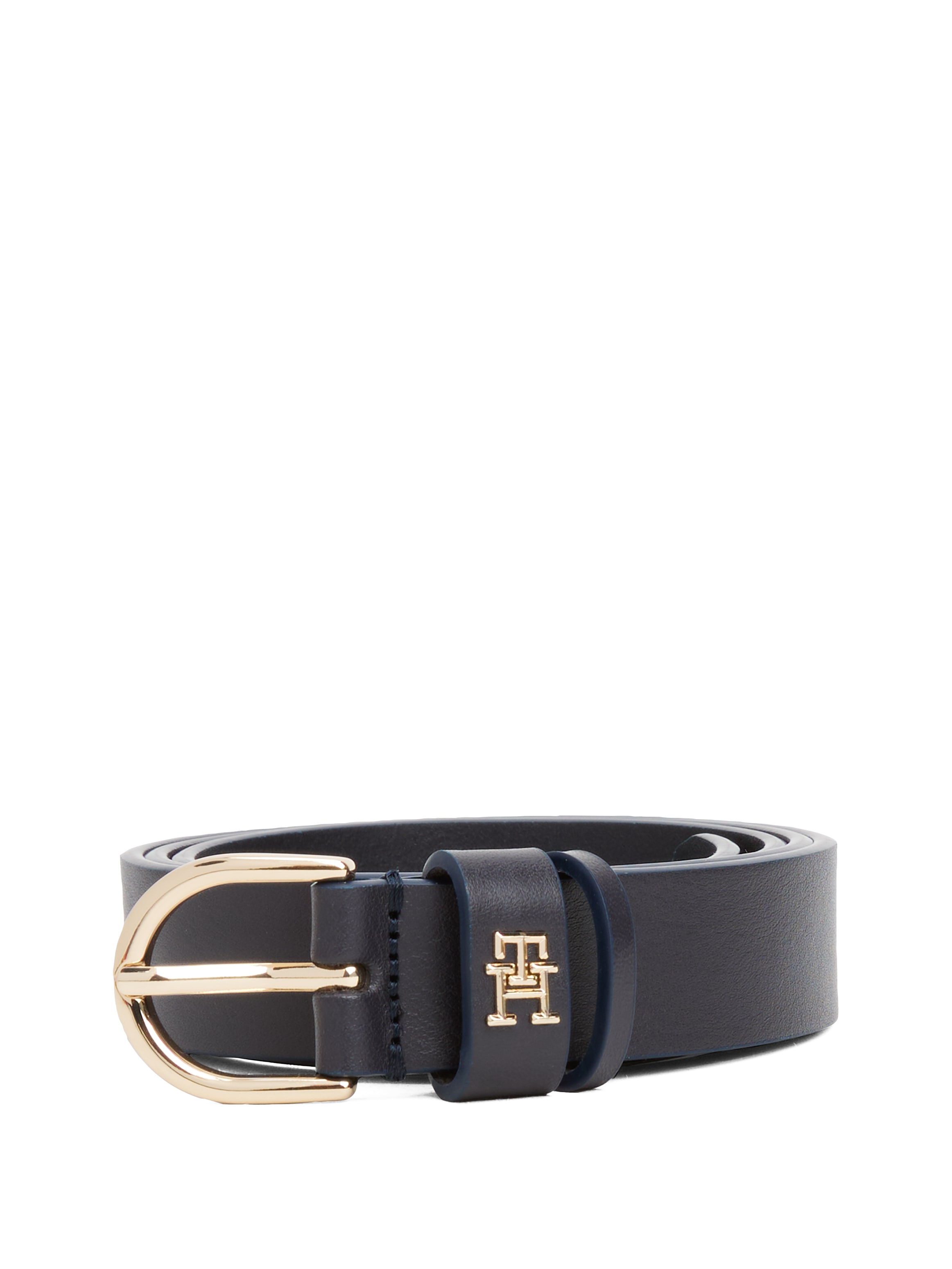 Tommy Hilfiger Ledergürtel »ESSENTIAL EFFORTLESS 2.5«, Logoemblem, weiche Haptik, ovale Einfachdornschliesse