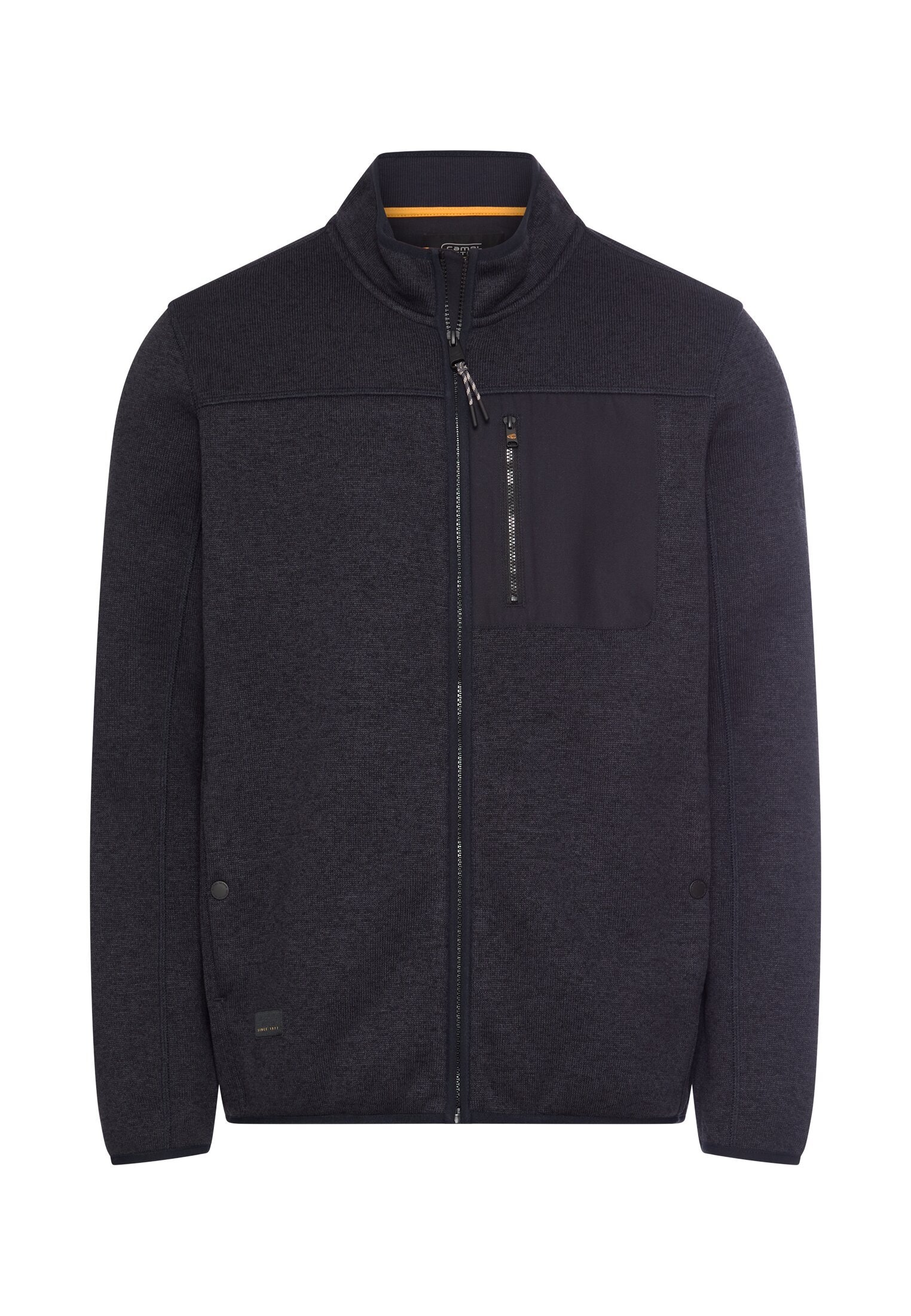 Image of camel active Strickfleecejacke ohne Kapuze mit Stehkragen und Reissverschluss