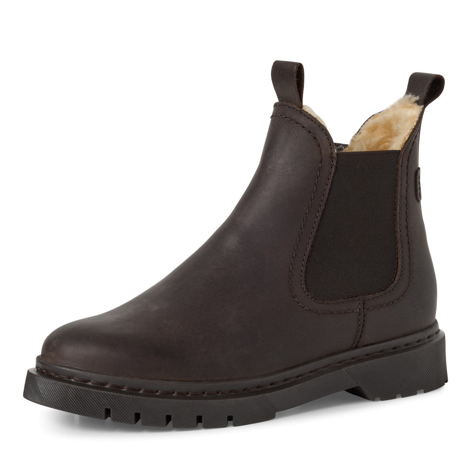 Image of Tamaris Winterboots, Blockabsatz, Chelseaboots, Schlupfschuh, beidseitiger Stretcheinsatz
