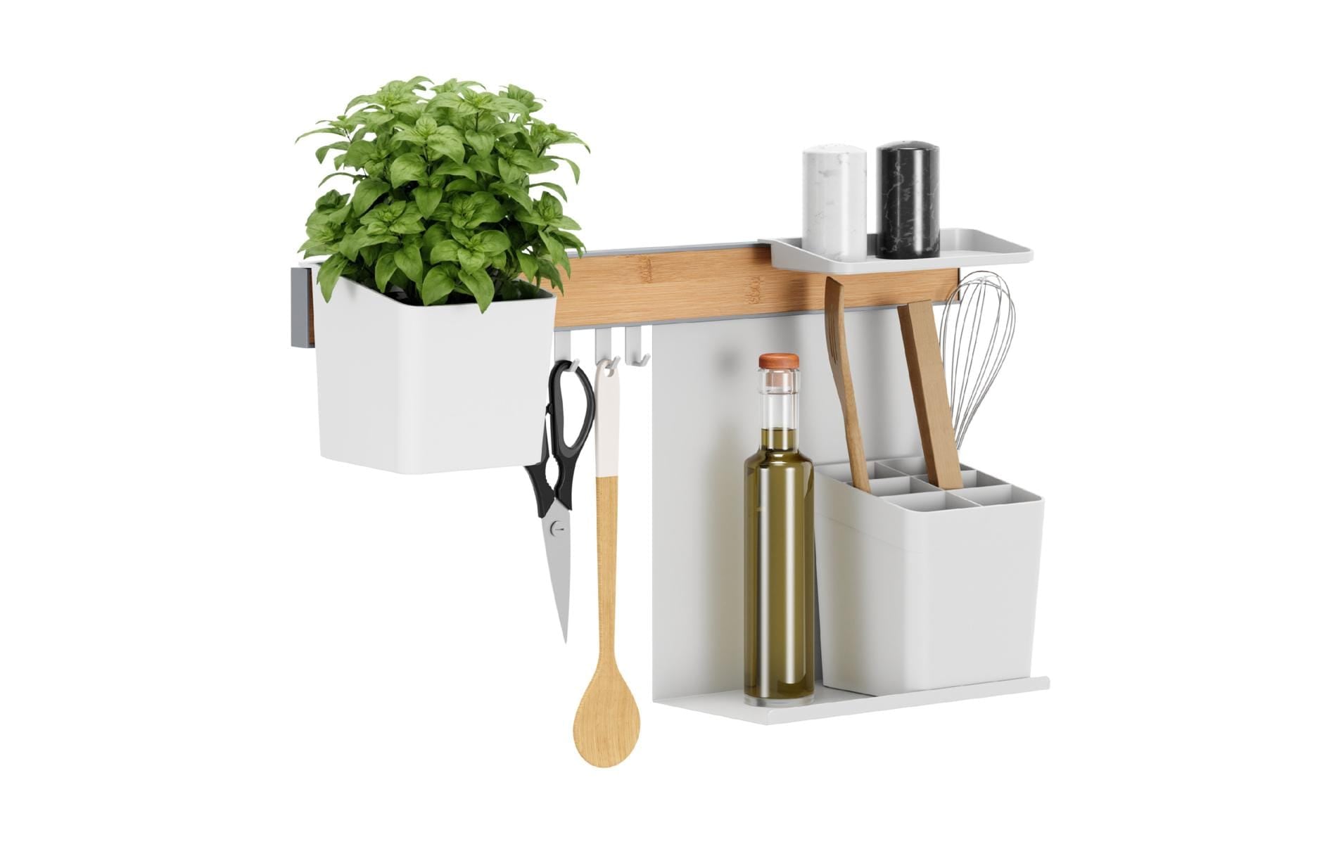 tesa Elément de rangement »M Bambus/Weiss«