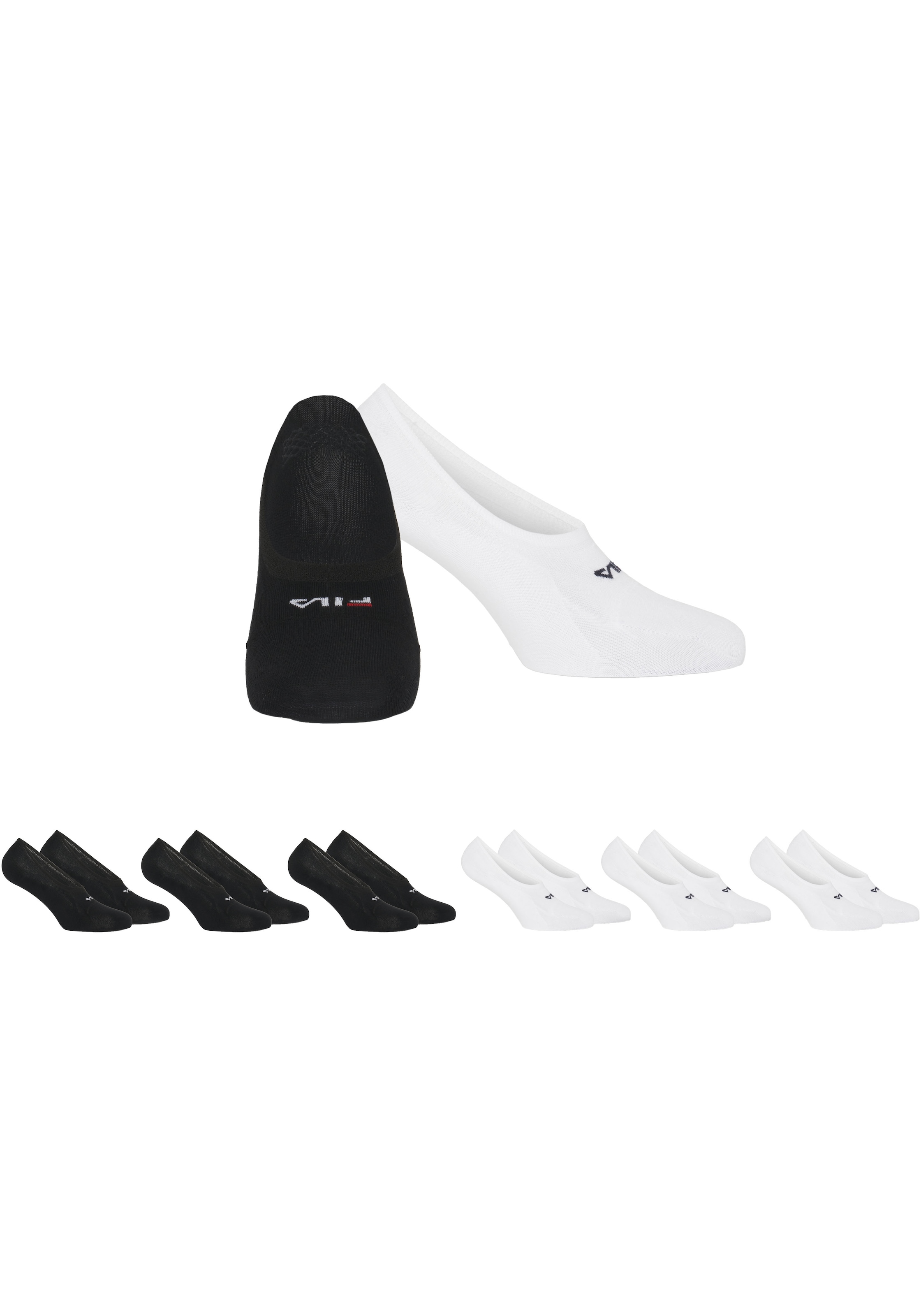 Fila Füsslinge »UNISEX GHOST SOCKS SILICONE HEEL INSIDE«, (6 Paar), mit Logo-Schriftzug
