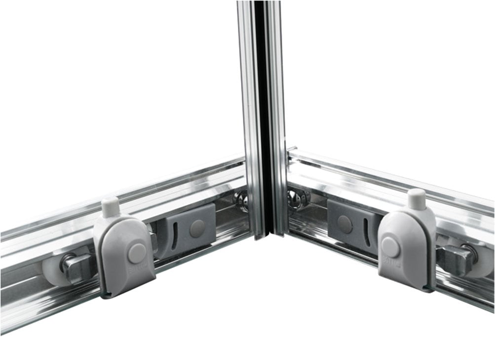 welltime Eckdusche »New Summer« verbessertes Rollensystem, hochwertiger Aluminiumrahmen, 6mm ESG