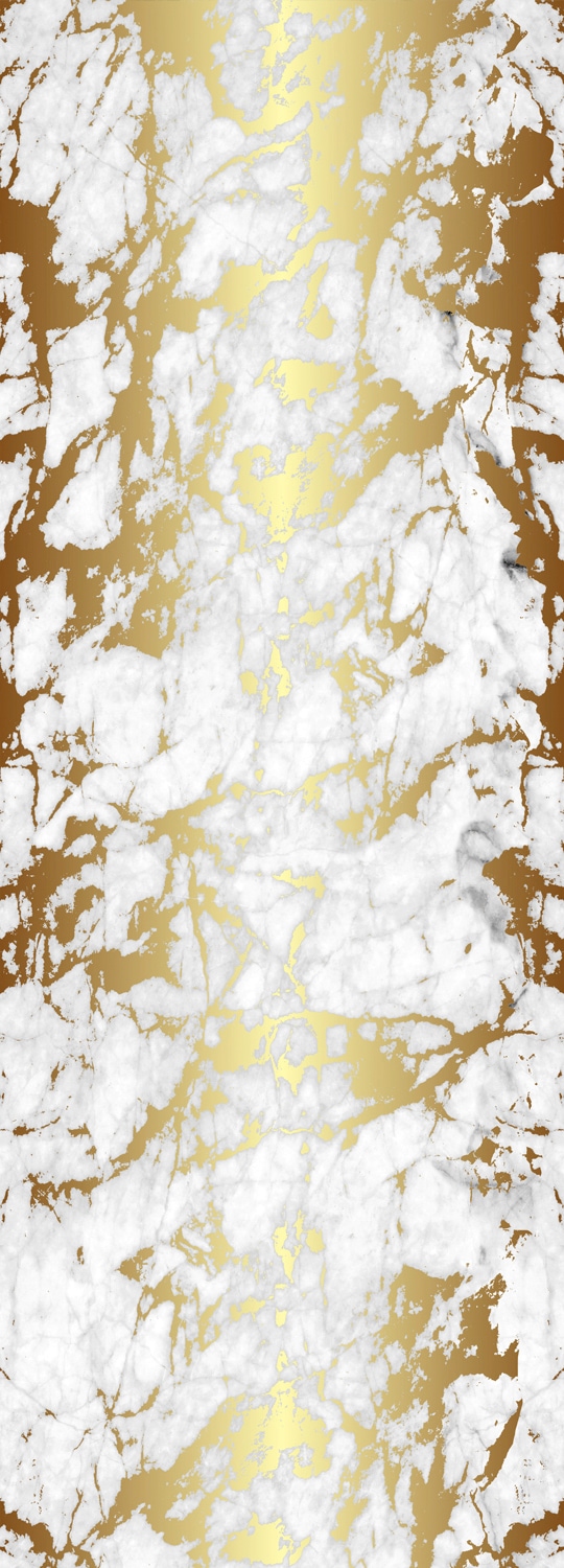 Image of queence Vinyltapete "Caleb Marmor gold" Steinoptik glatt 90x250cm, selbstklebend, kinderleichte Anbringung, Sticker