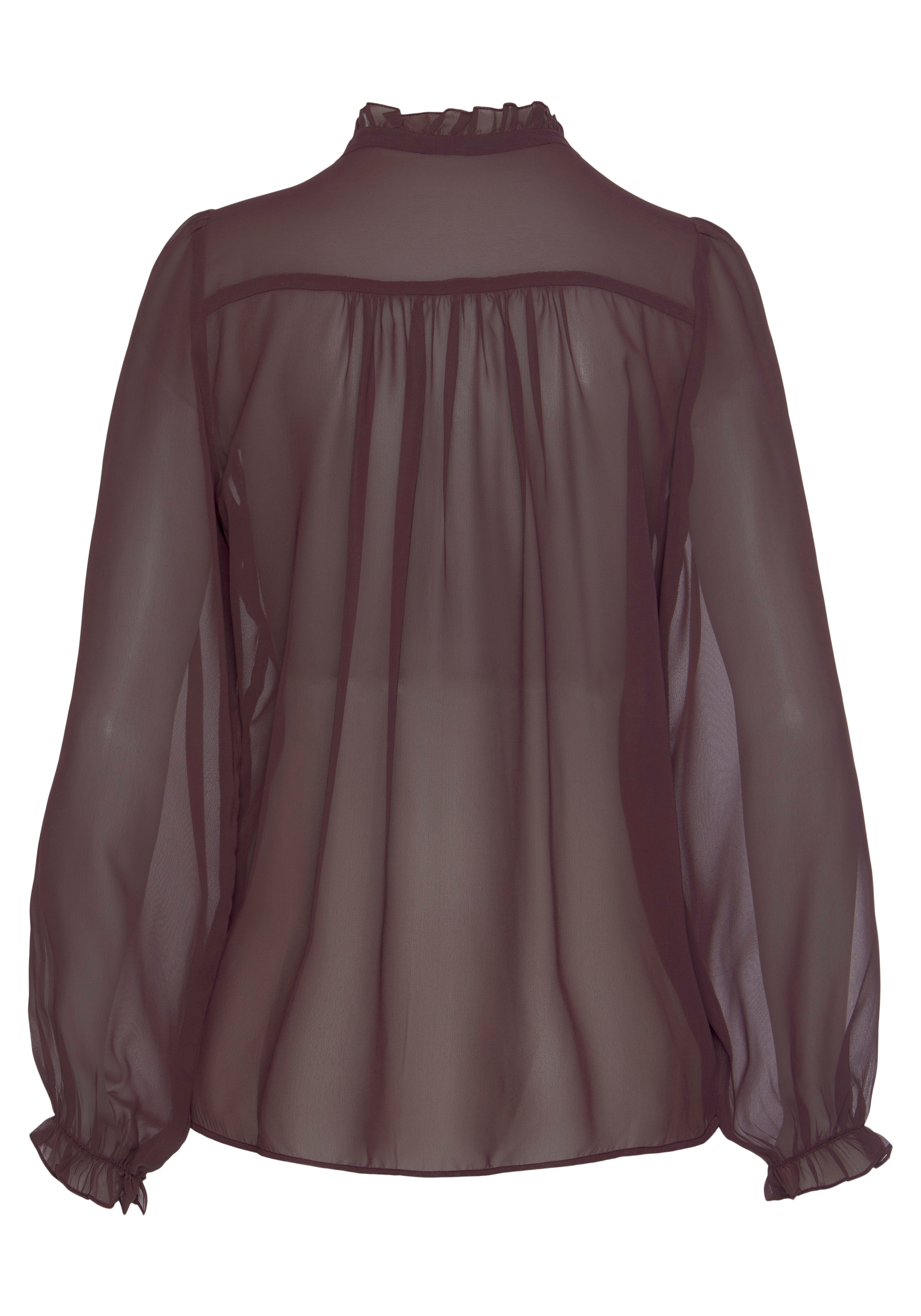 LASCANA Chiffonbluse mit modischen Rüschen