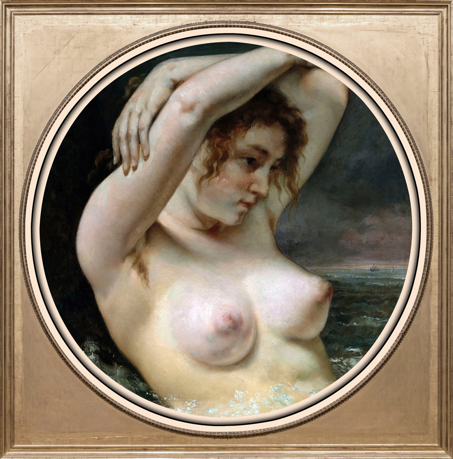 Image of queence Acrylglasbild "Nackte Frau" Anatomie Erotische Bilder Frau Gemälde Kunst Fine Art-Print in Galeriequalität