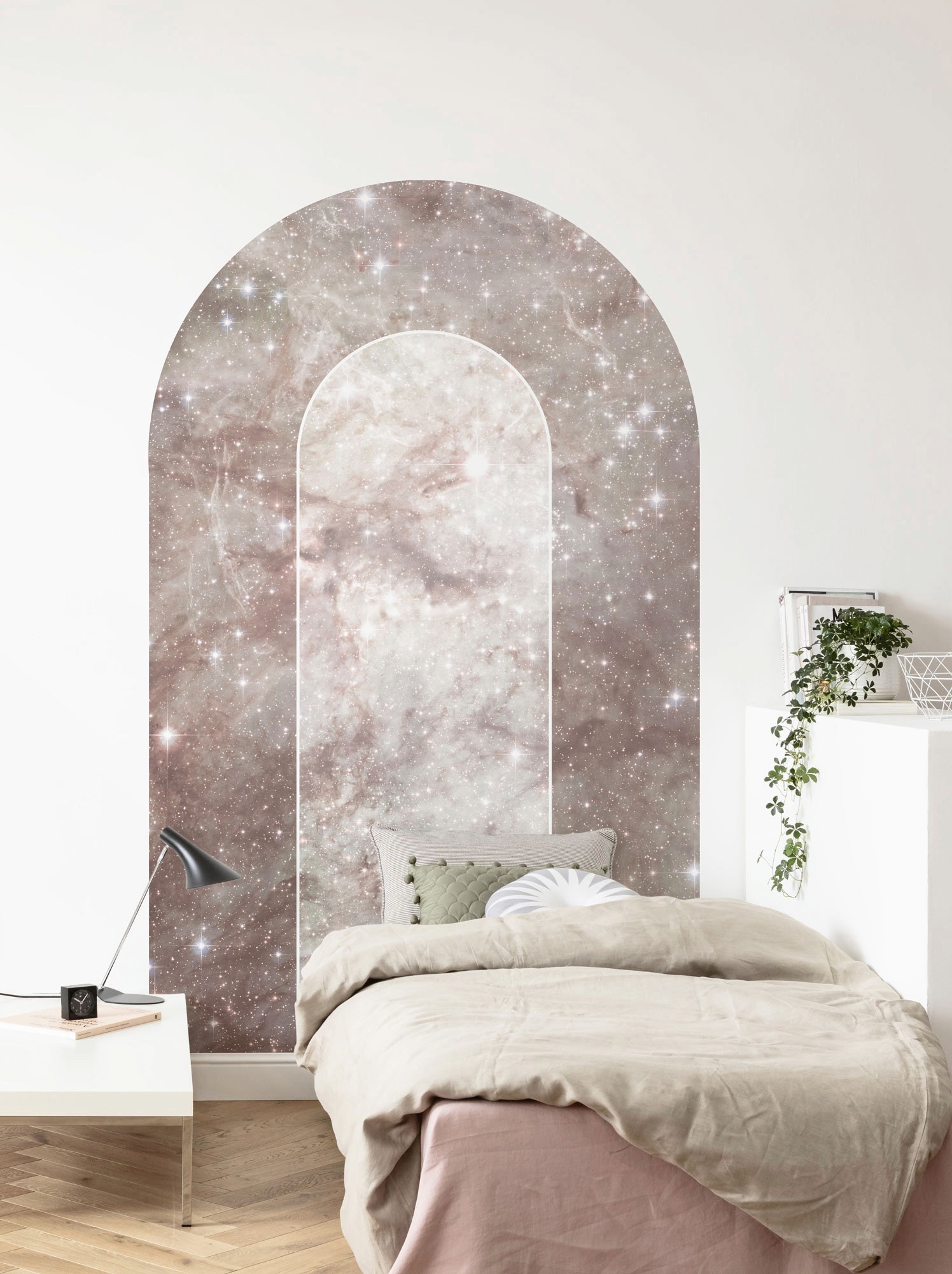 Komar Fototapete »Digitaldruck Vlies - Mauve Diamond - Grösse 127 x 200 cm«, bedruckt, Wohnzimmer, Schlafzimmer
