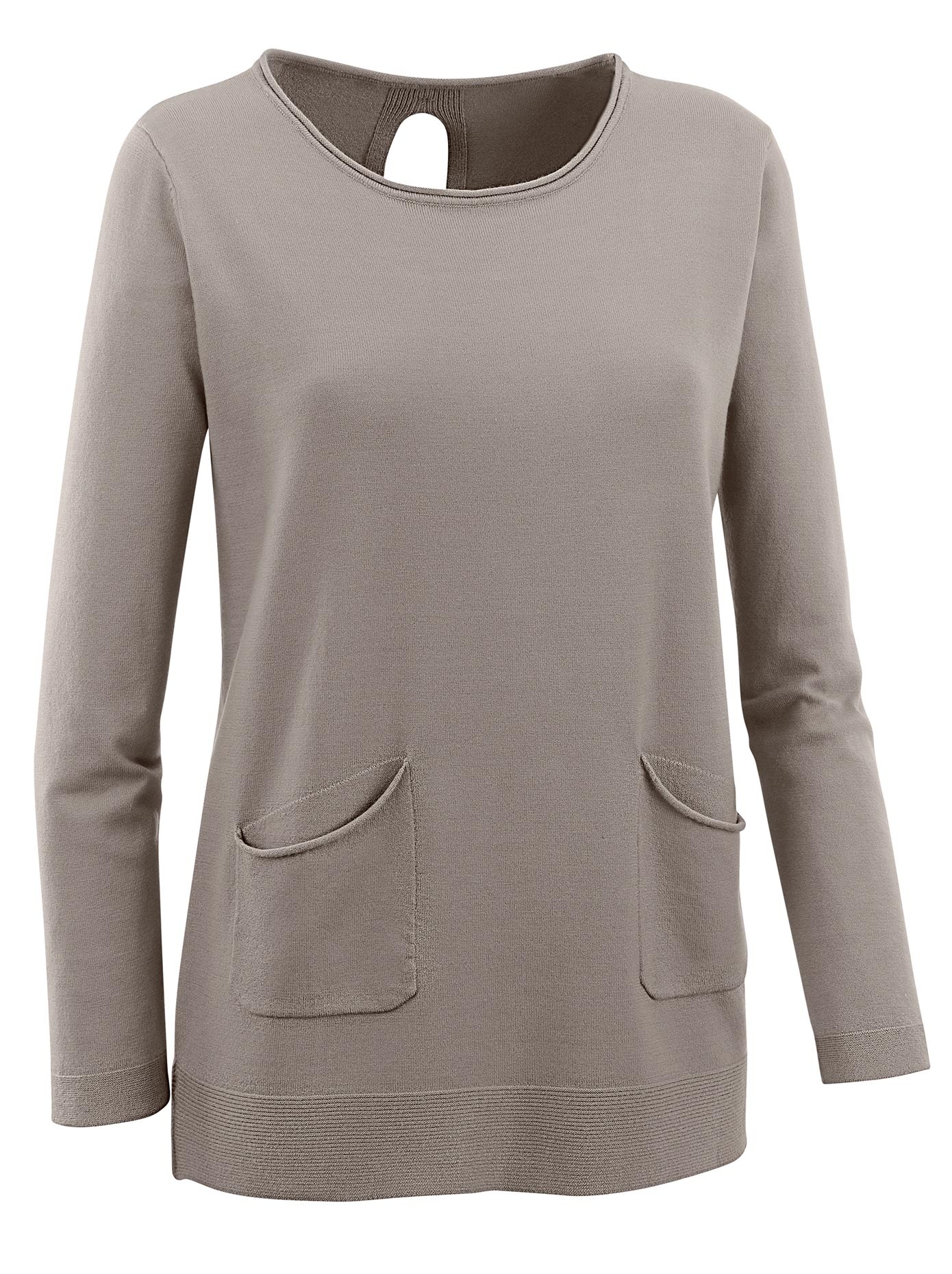 Longpullover mit Taschen