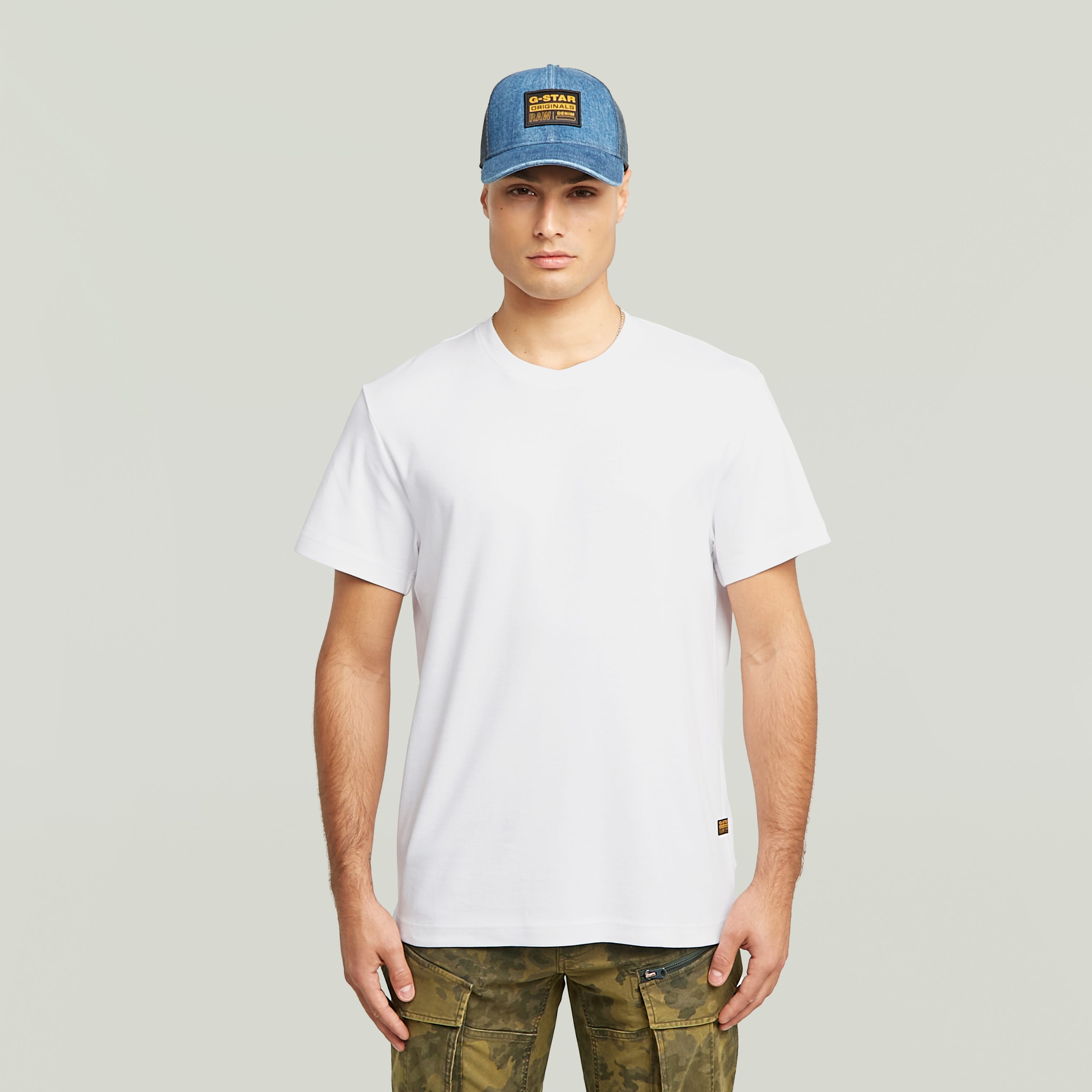 Image of G-STAR T-Shirt "Script" mit Rundhals, aus Baumwolle