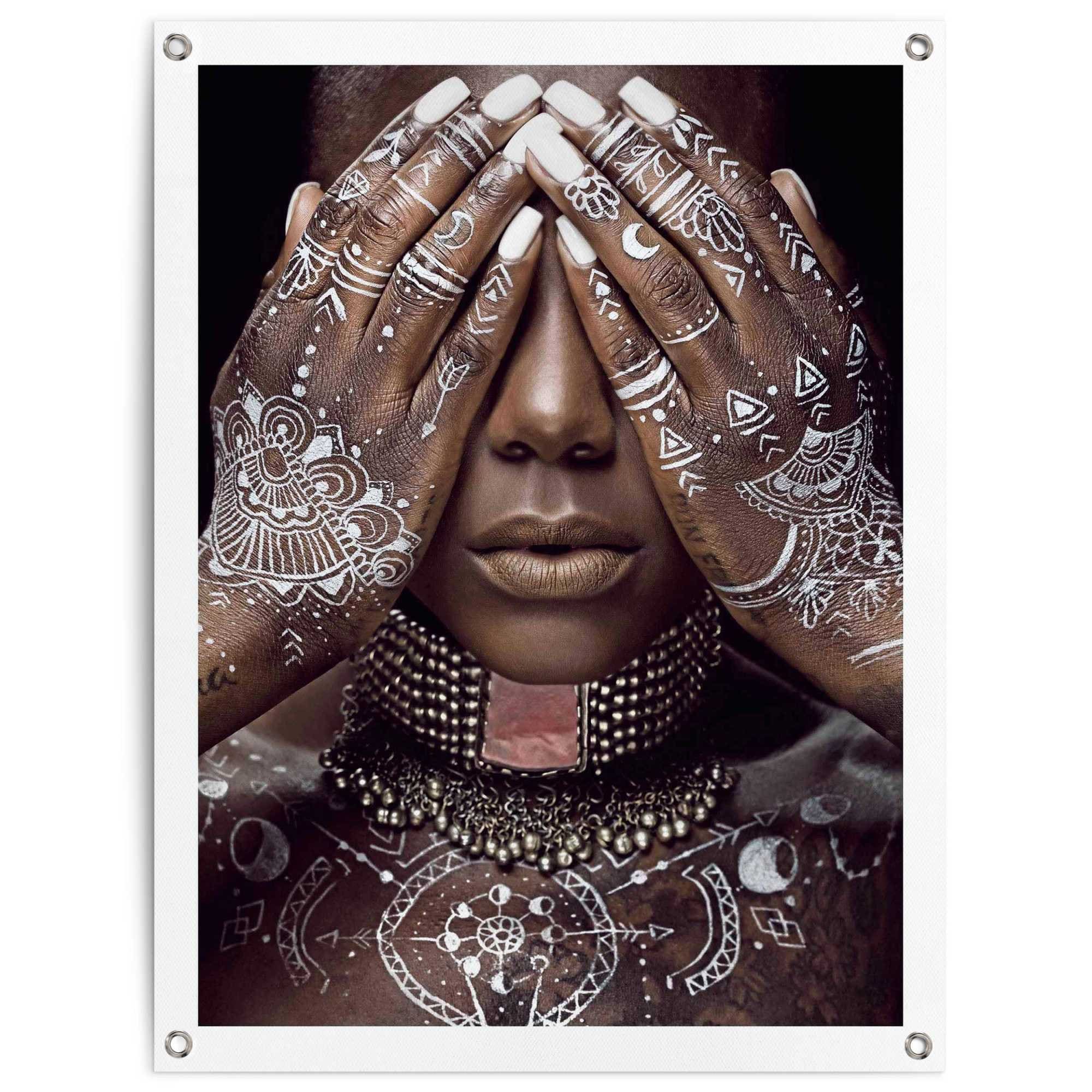 Image of Reinders Poster "Afrikanische Frau" Outdoor für Garten oder Balkon