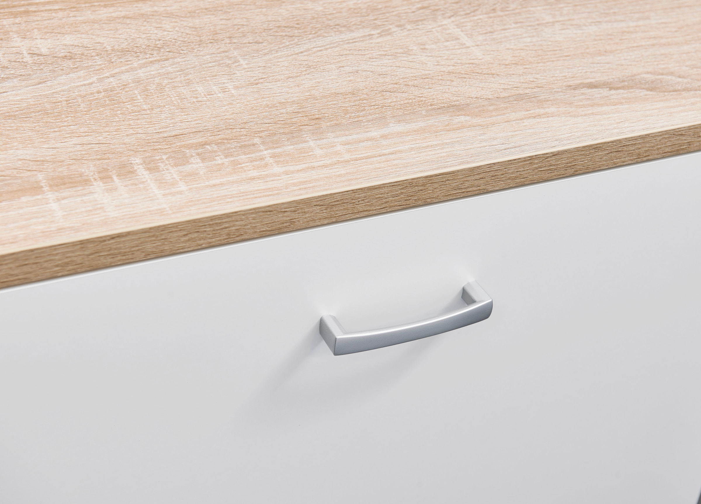 BASIC by Balculina Ilot de cuisine »Andy Kücheninsel« Largeur 138 cm, espace de rangement et coin repas