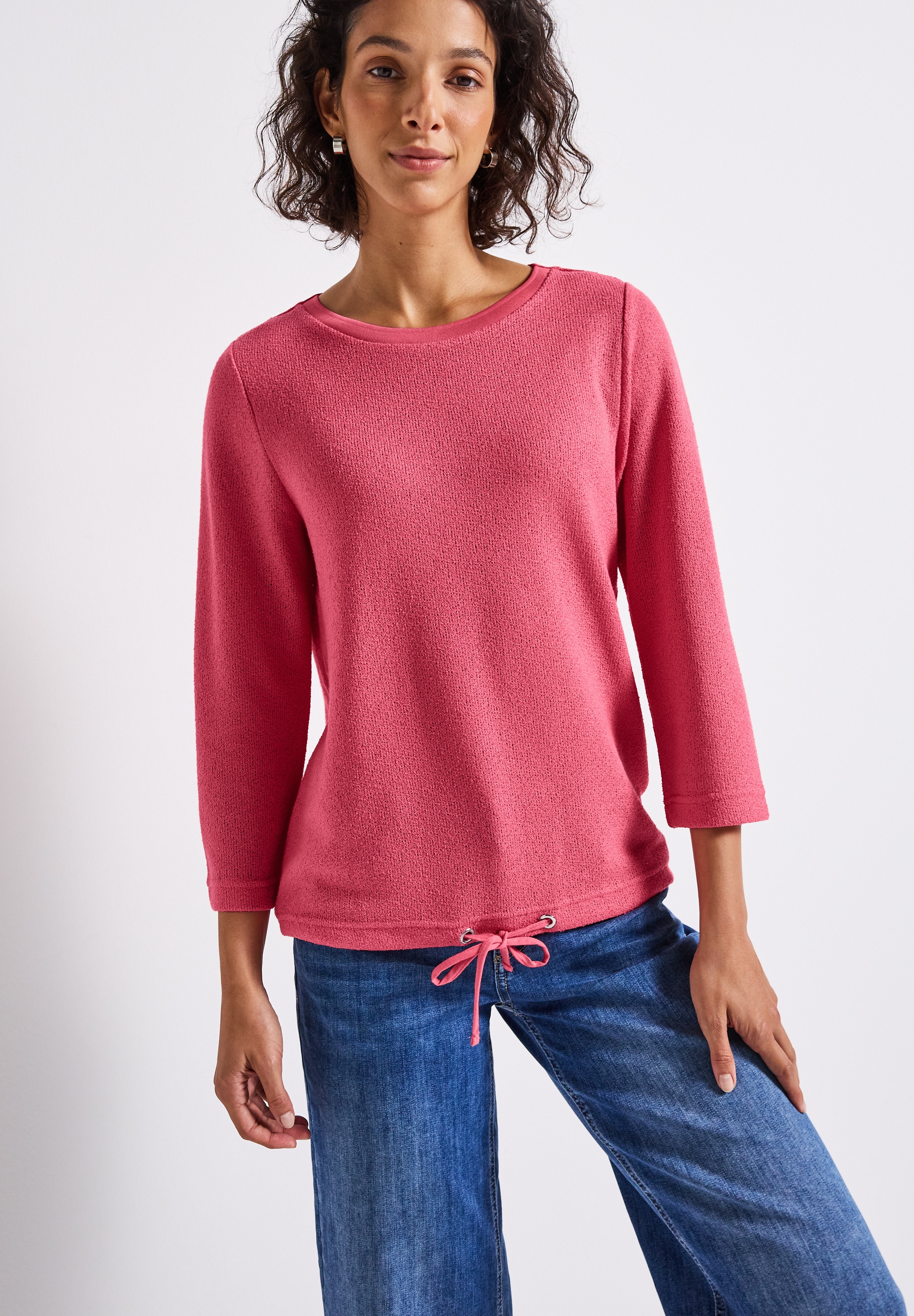 Image of STREET ONE 3/4-Arm-Shirt in Strick-Look Qualität