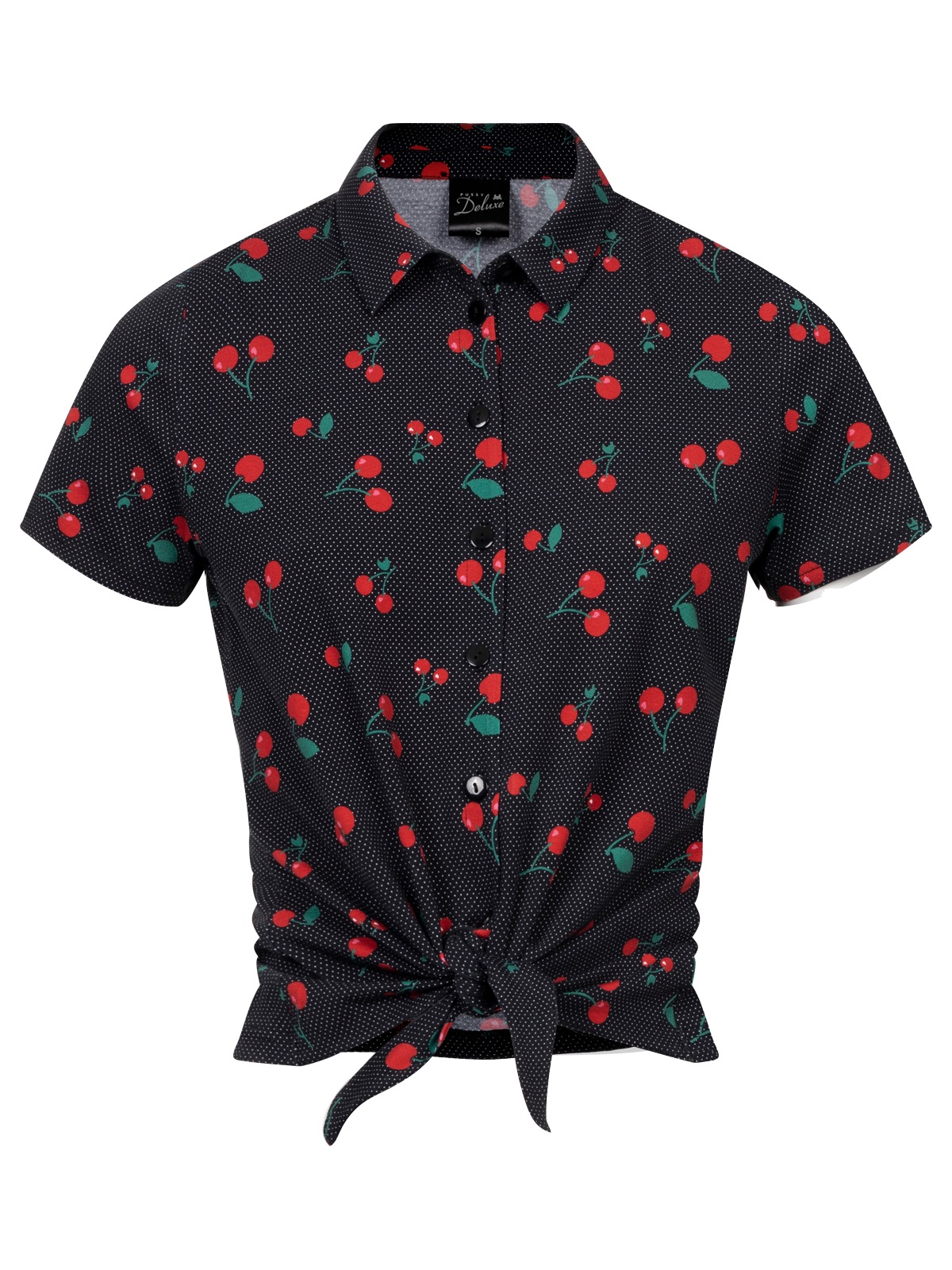 Kurzarmbluse »Cherry Dots Short«