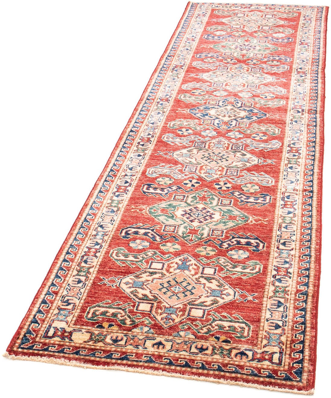 Image of morgenland Orientteppich »Ziegler - Kazak - 242 x 70 cm - rot«, rechteckig, 6 mm Höhe, Wohnzimmer, Handgeknüpft, Einzelstück mit Zertifikat bei Ackermann Versand Schweiz