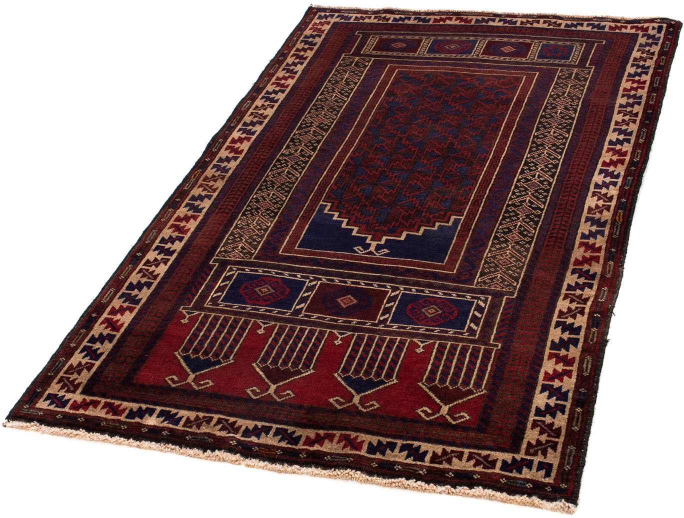 Image of morgenland Orientteppich »Belutsch - 149 x 89 cm - dunkelbraun«, rechteckig, 8 mm Höhe, Wohnzimmer, Handgeknüpft, Einzelstück mit Zertifikat bei Ackermann Versand Schweiz