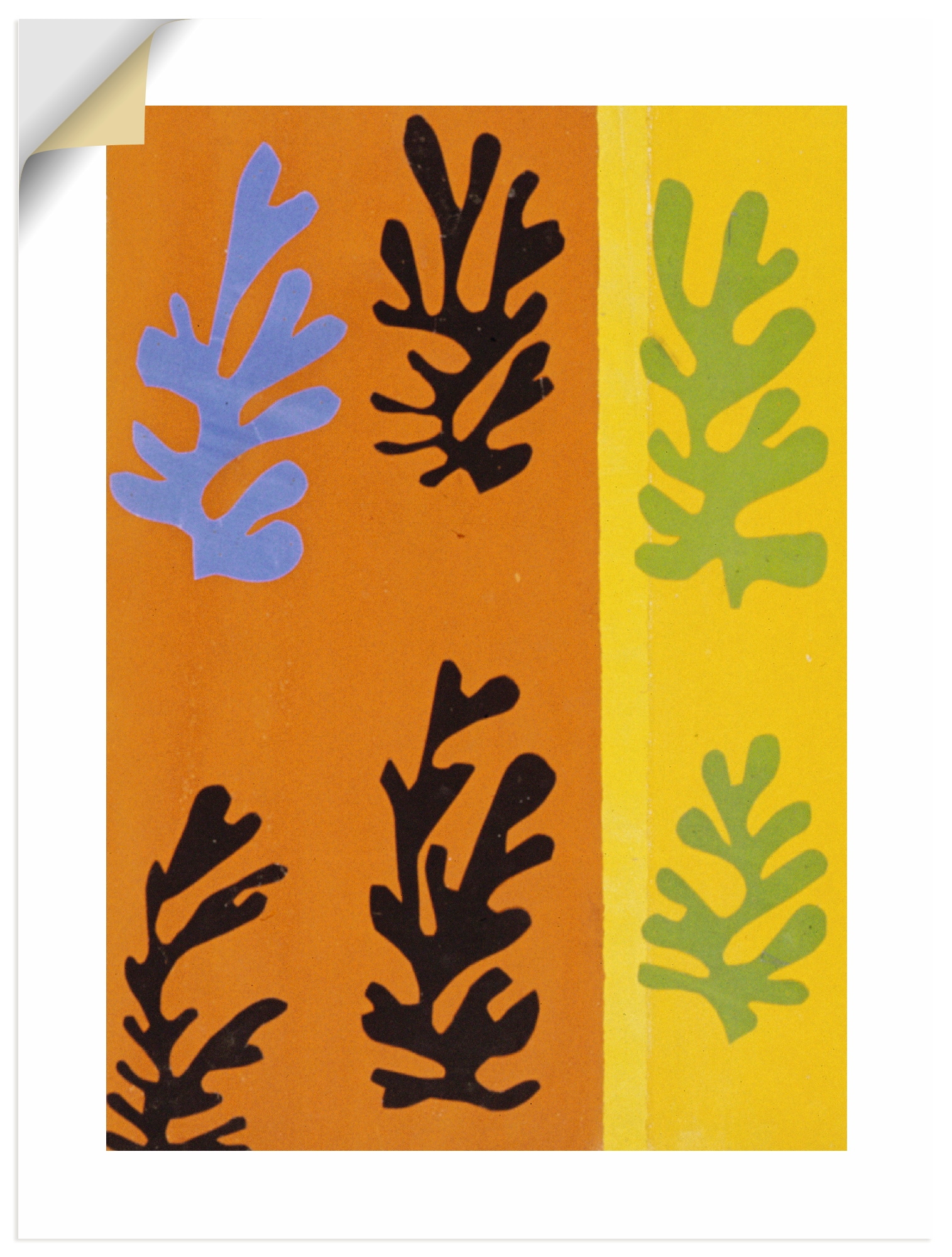 Image of Artland Wandbild "Komposition (Der Samt). 1947" Gegenstandslos 1 Stk. tlg. als Alubild, Leinwandbild, Poster, Wandaufkleber in verschied. Grössen