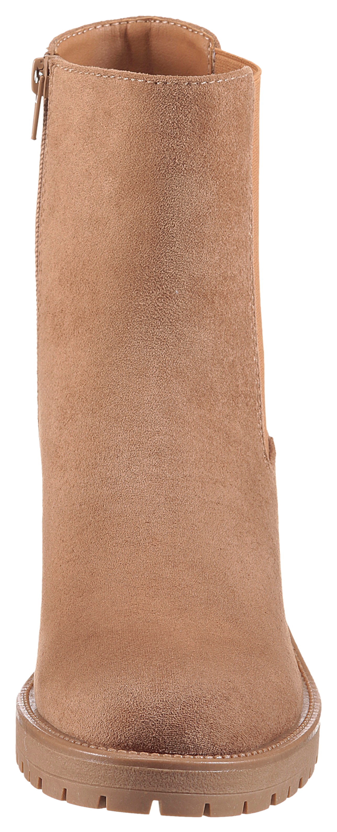 Aniston SHOES Chelseaboots  Stiefelette mit Reissverschluss und Stretcheinsatz