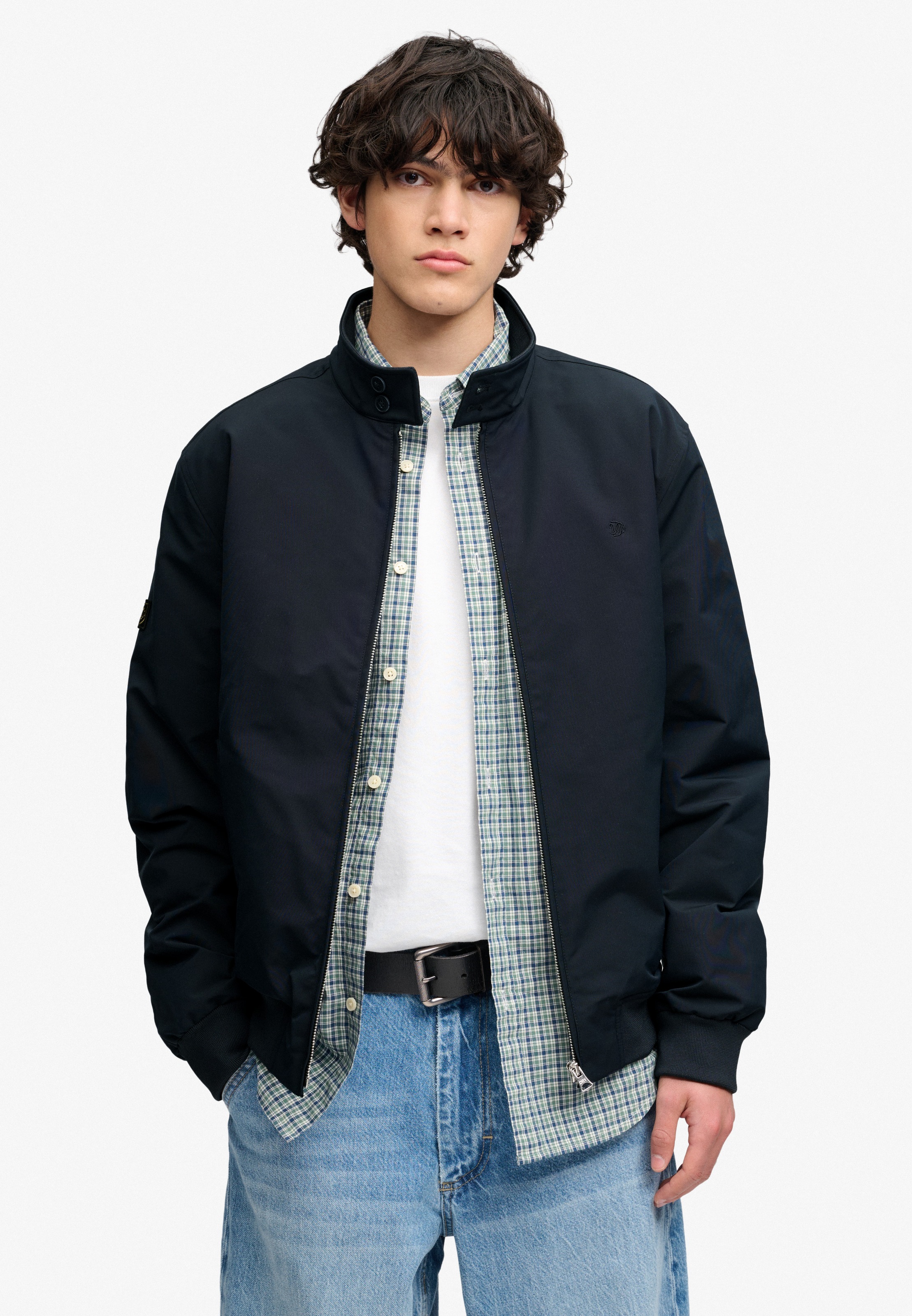 Superdry Blouson »CAMPUS PADDED HARRINGTON JKT« Kunstfaser, relaxed fit