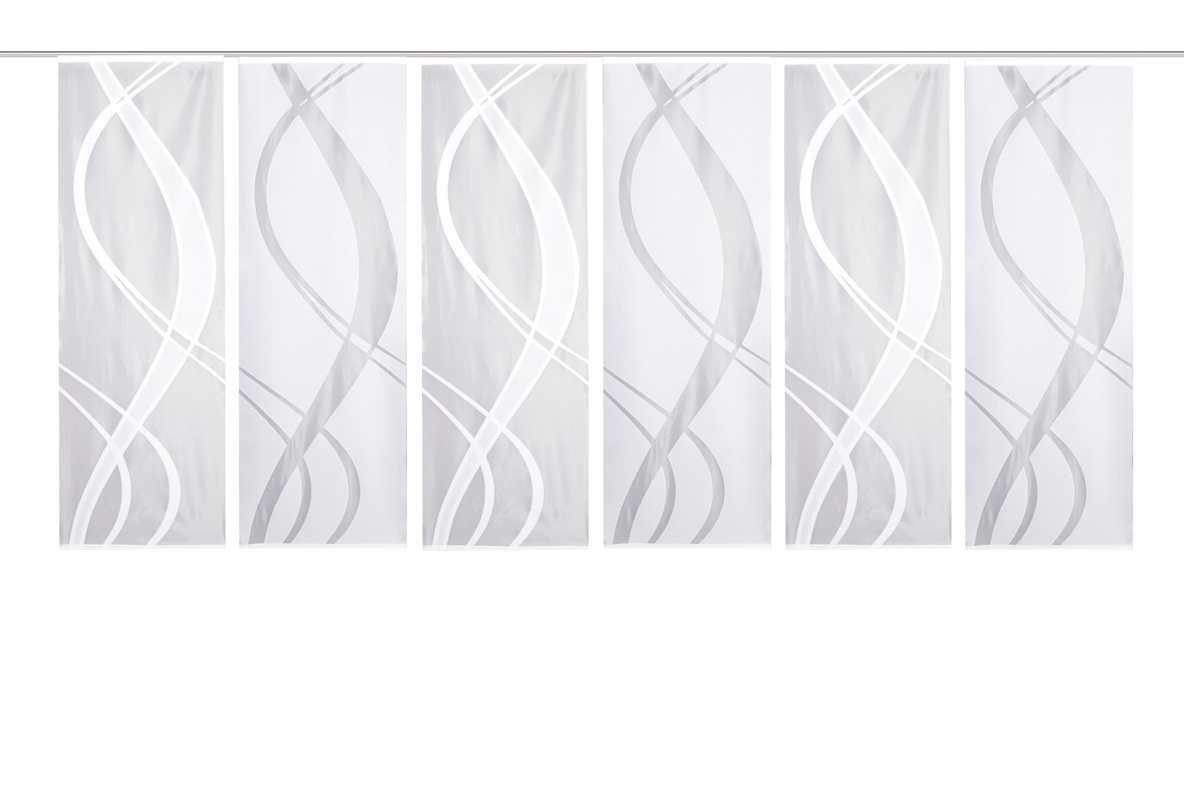 HOME WOHNIDEEN Schiebegardine »TIBASO« Paneelwagen 6 Stk. tlg. halbtransparent