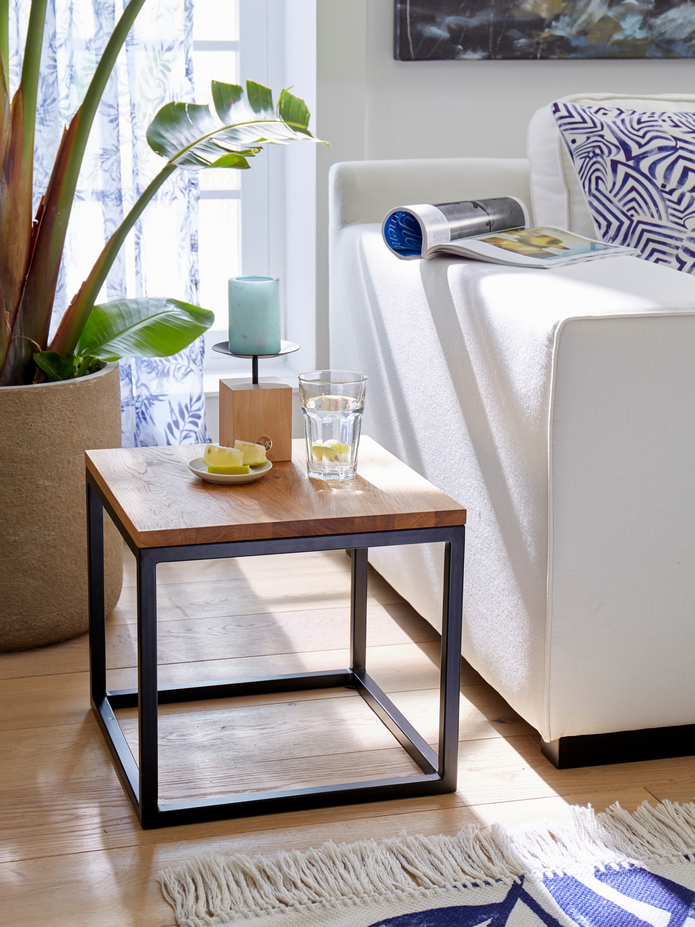 Image of Guido Maria Kretschmer Home&Living Couchtisch »Voorst«, aus massiver Eiche und Metallgestell bei Ackermann Versand Schweiz