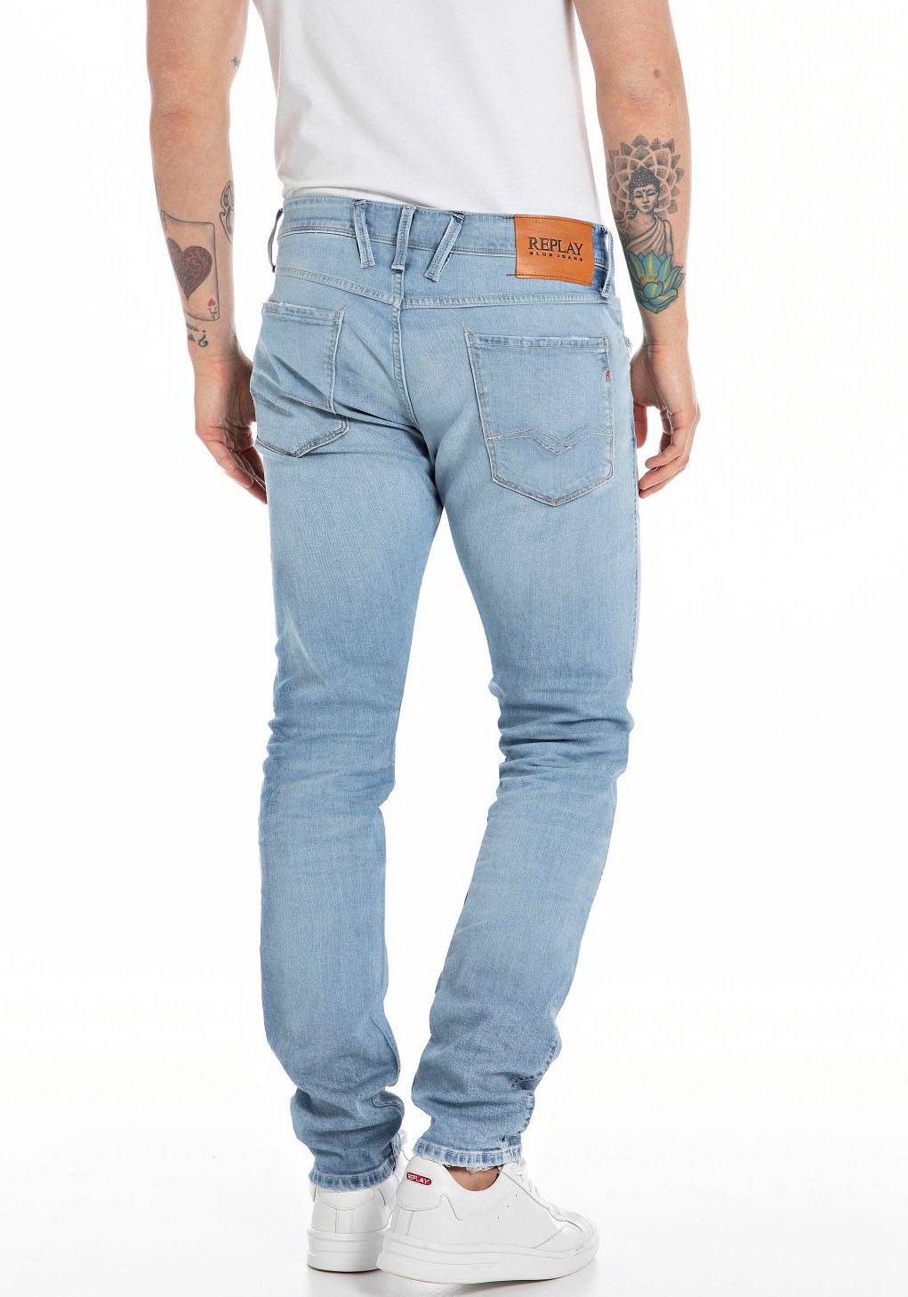 Replay Slim-fit-Jeans »ANBASS HYPERFLEX BIO«